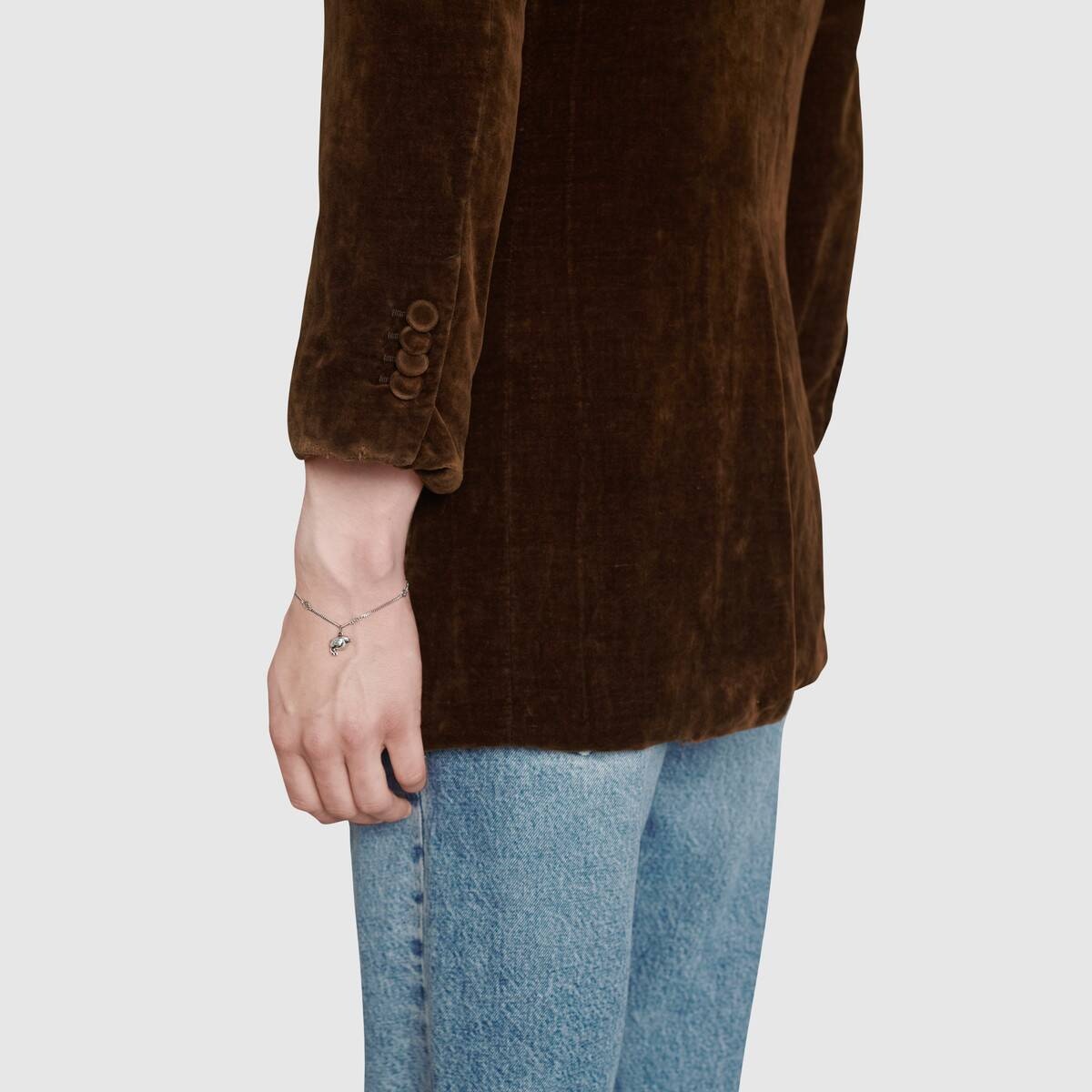 Long velvet jacket - 8