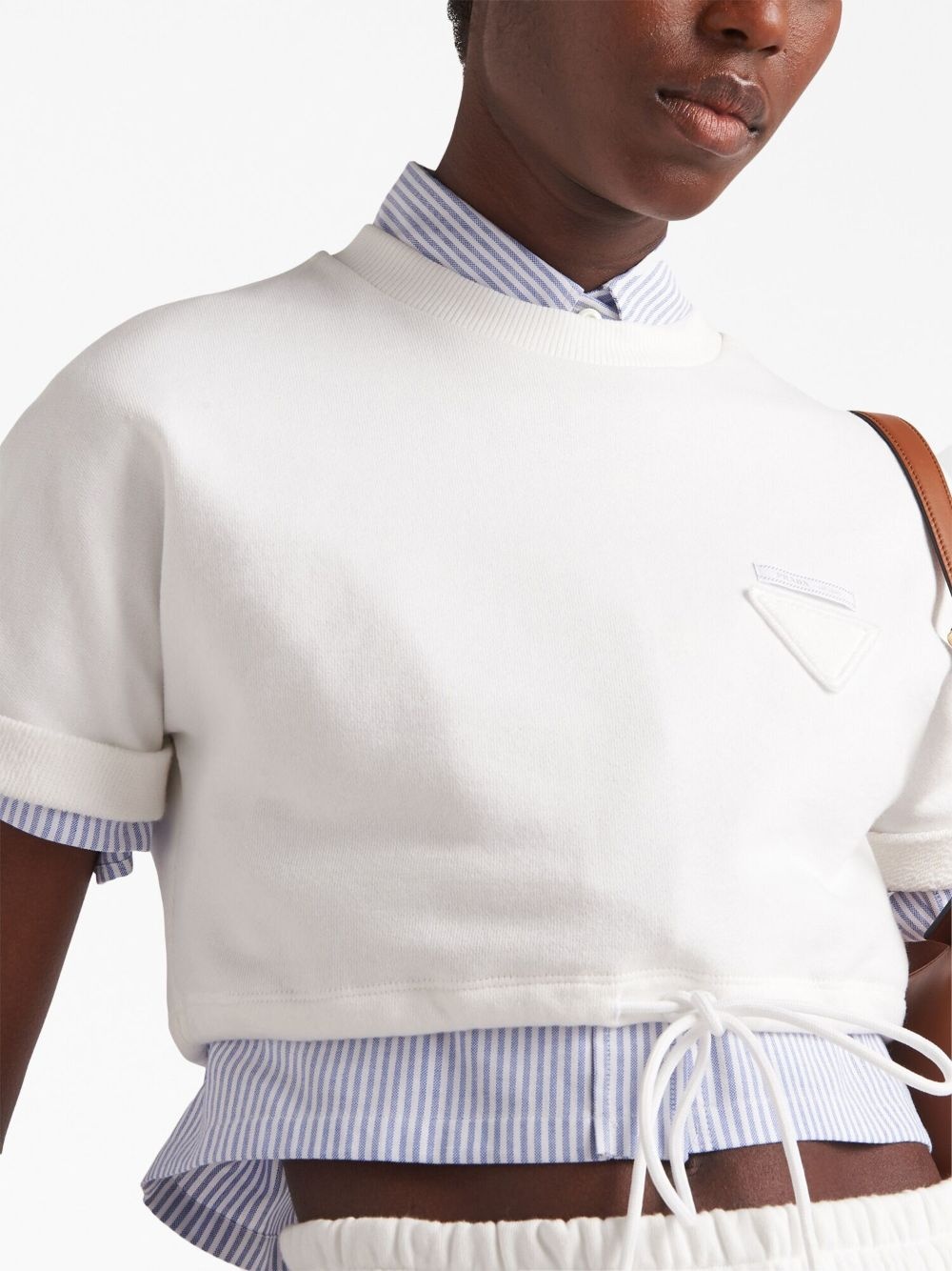 cropped short-sleeve top - 4