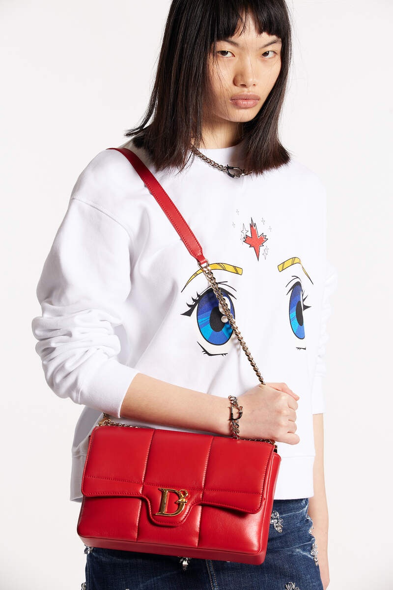 D2 STATEMENT SOFT SHOULDER BAG 6