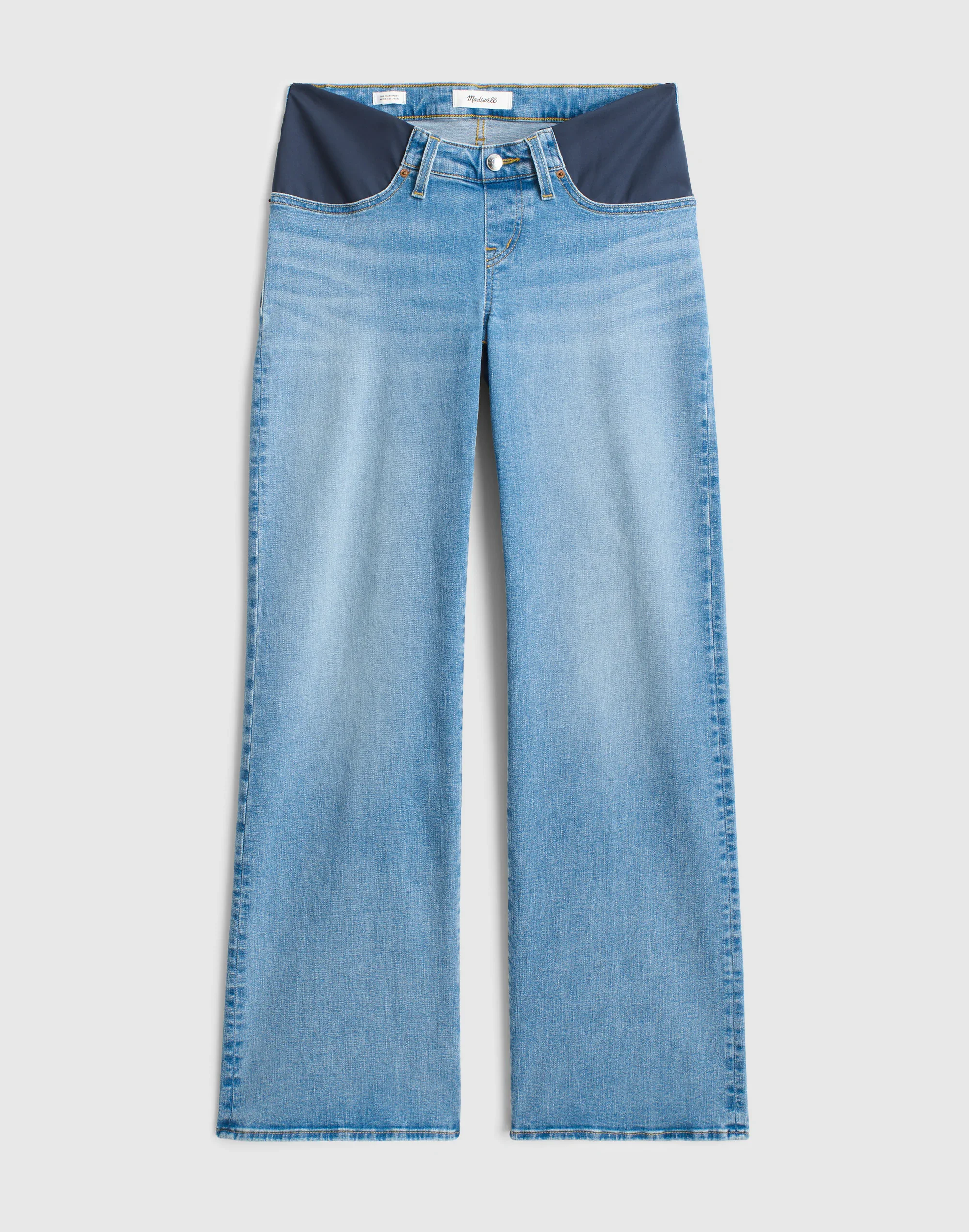The Maternity Wide-Leg Jean in Super Stretch Denim - 1