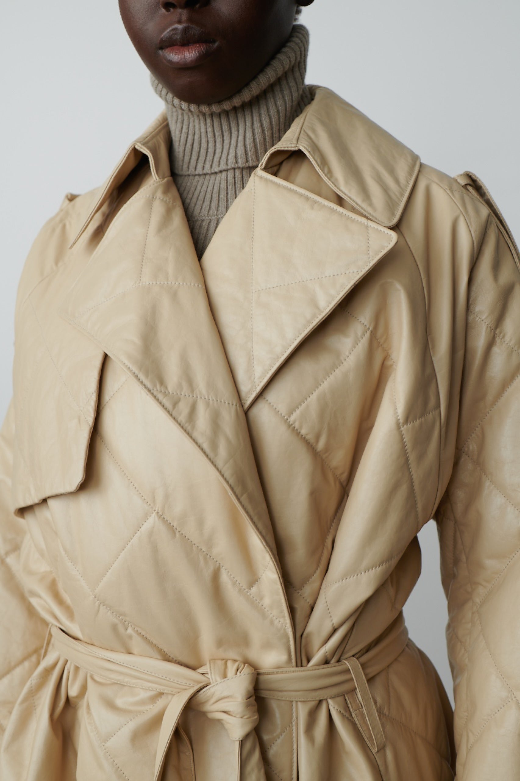Agathon Coat in Leather - 4