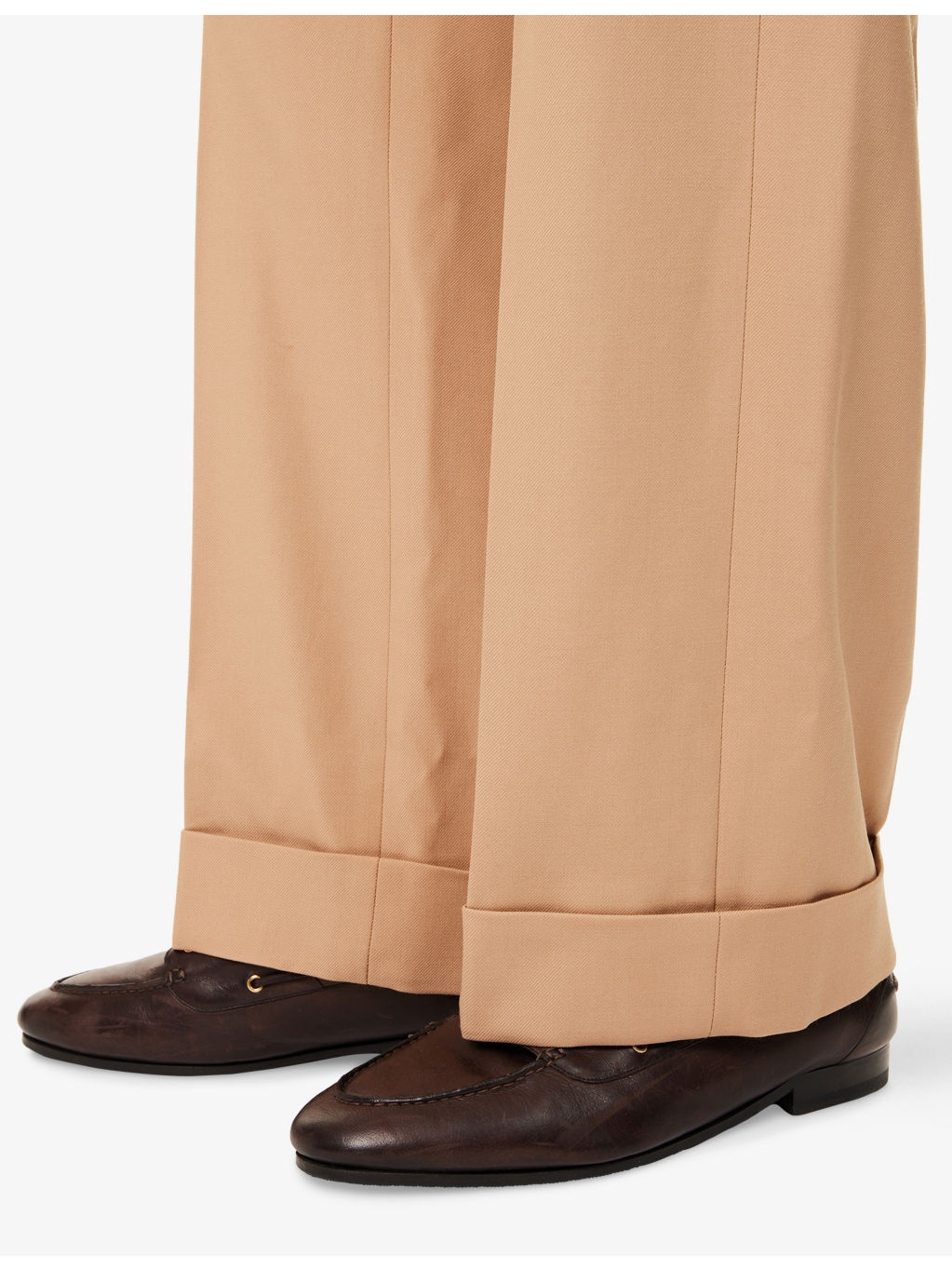 Relaxed-Fit Straight-Leg Wool Trousers - 5