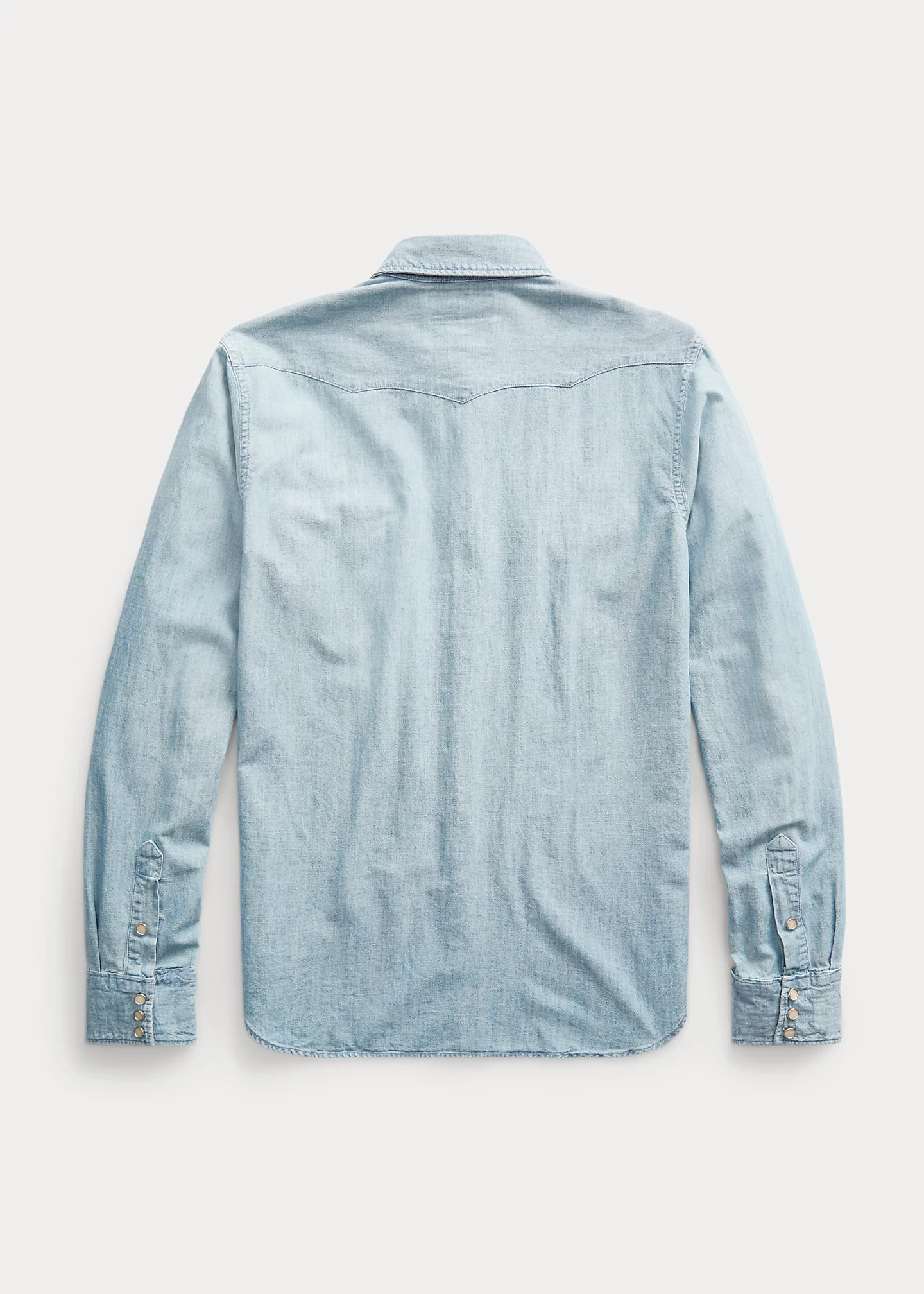 Slim Fit Chambray Western Shirt - 2