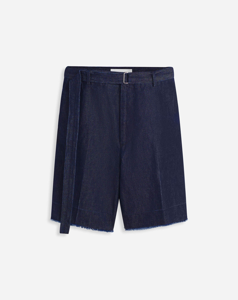 RAW-HEM DENIM SHORTS 1