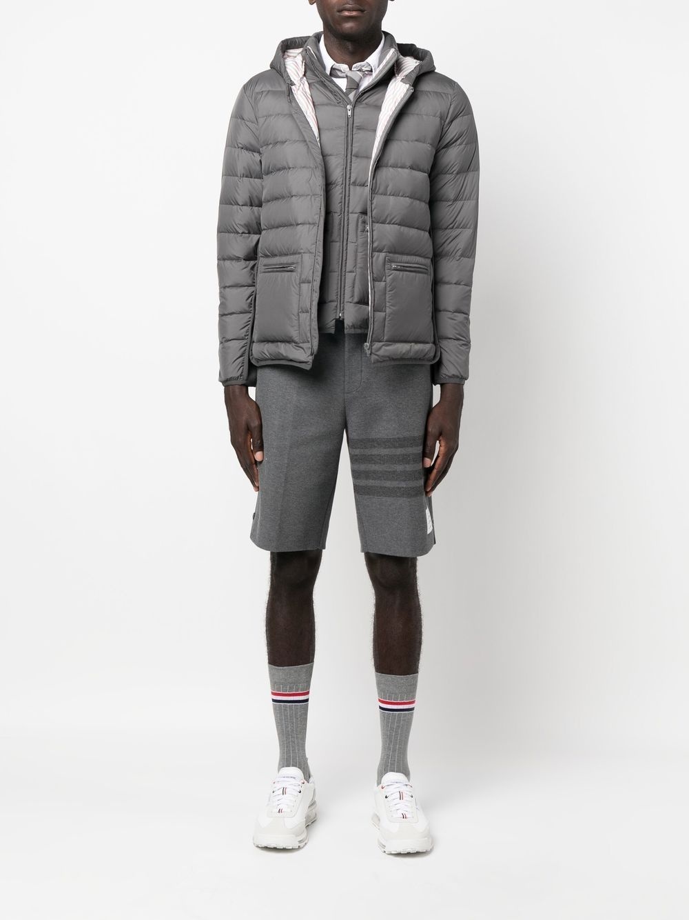 zip-front padded jacket - 2