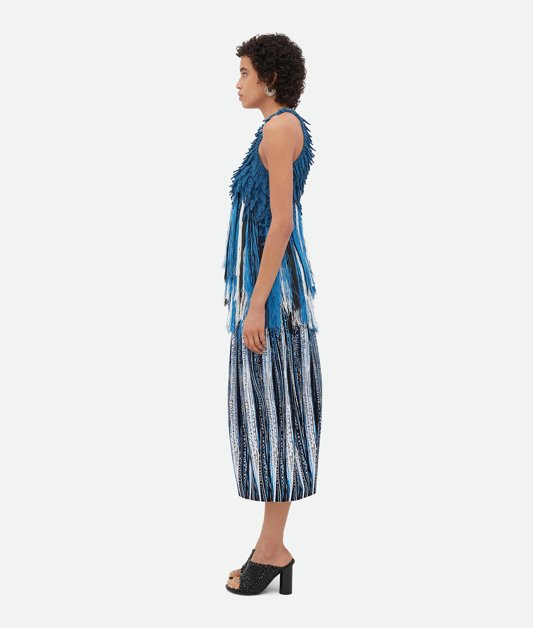 Viscose Fish Scale Top With Fringes - 2