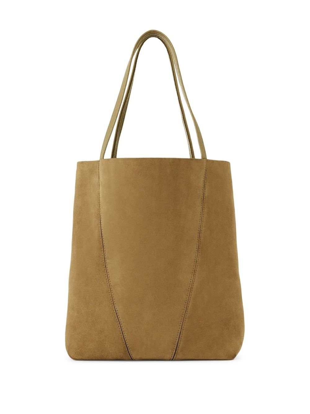 suede panel tote bag - 2