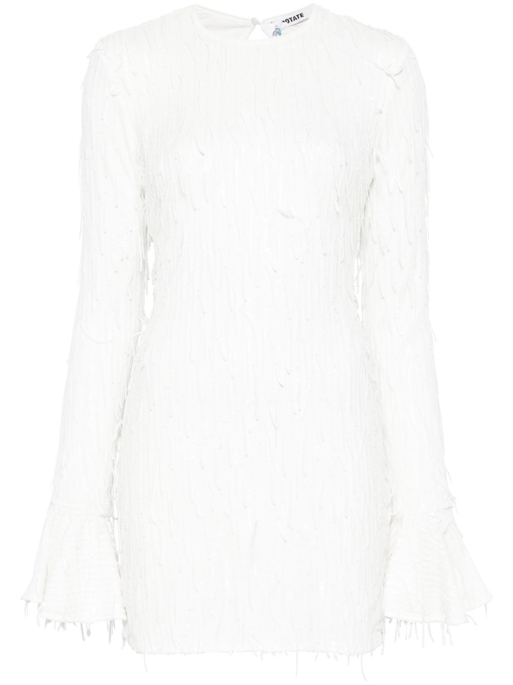 open-back mini dress - 1