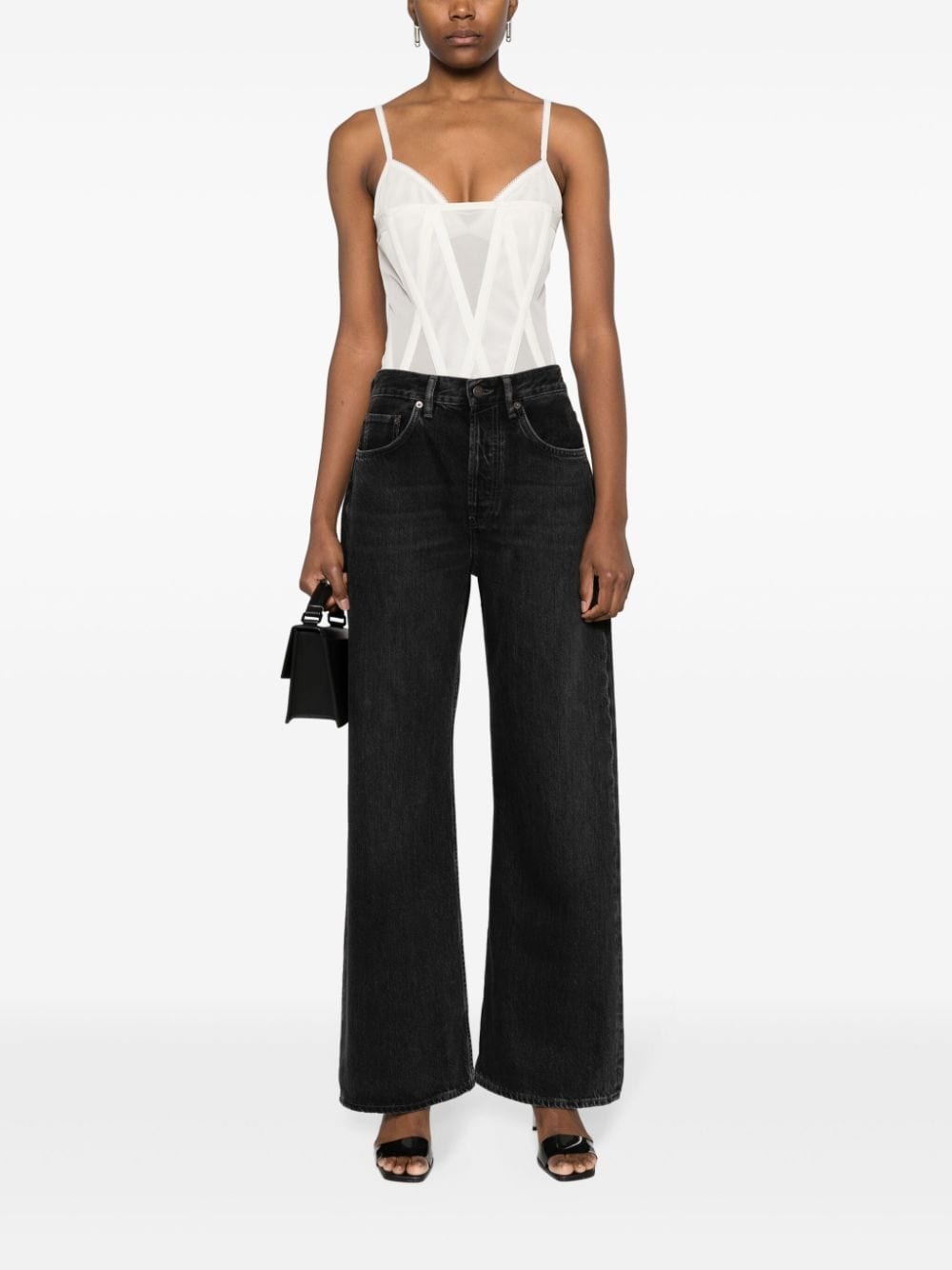 2021F high-rise loose-fit jeans - 2