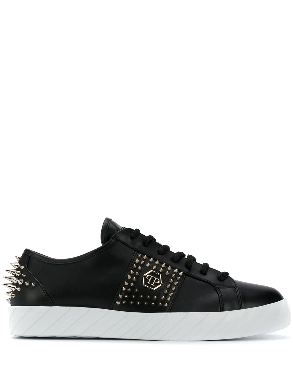 stud embellished low-top sneakers  - 1