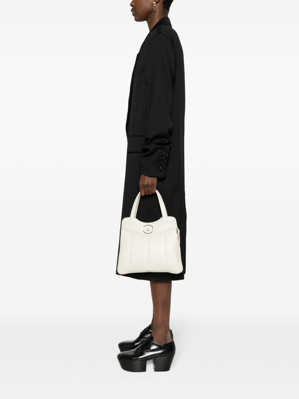 small GG leather tote bag - 2