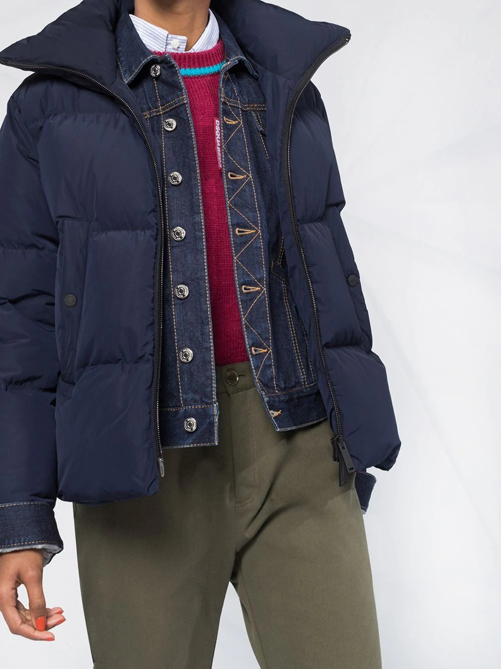 high neck puffer jacket - 5