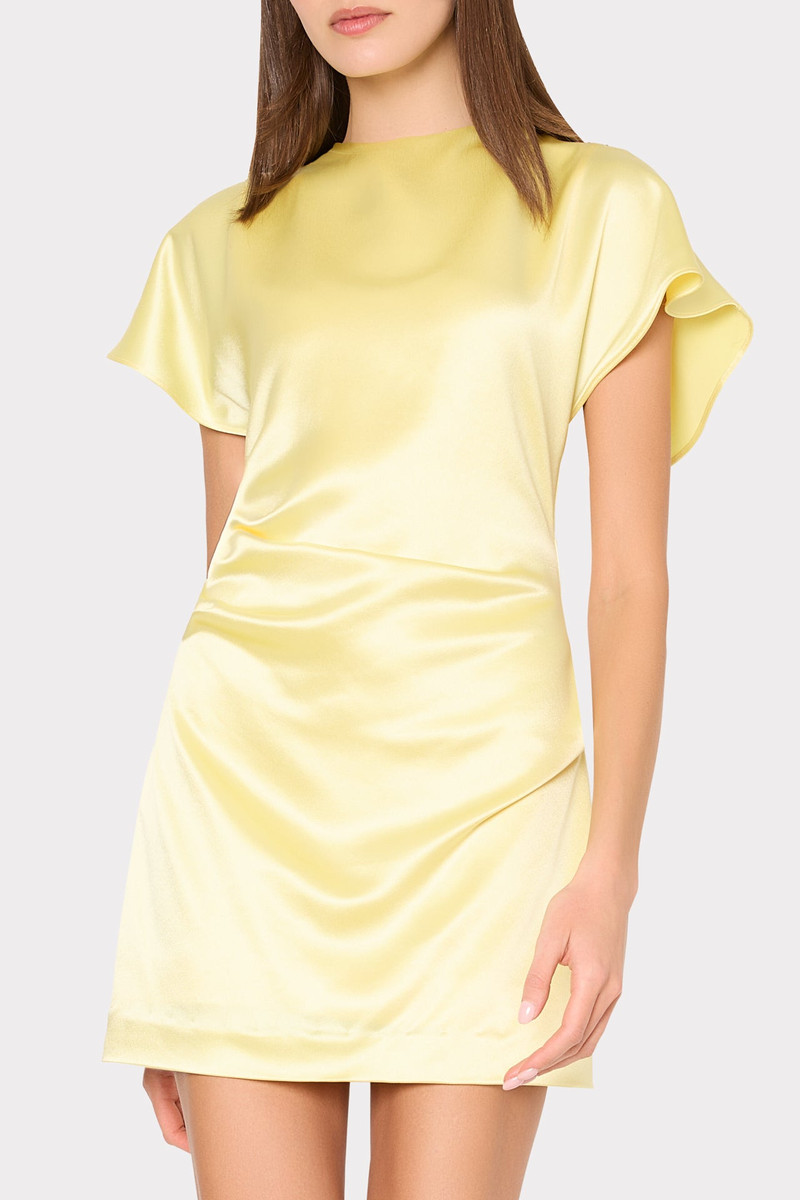 Kora Hammered Satin Mini Dress 4