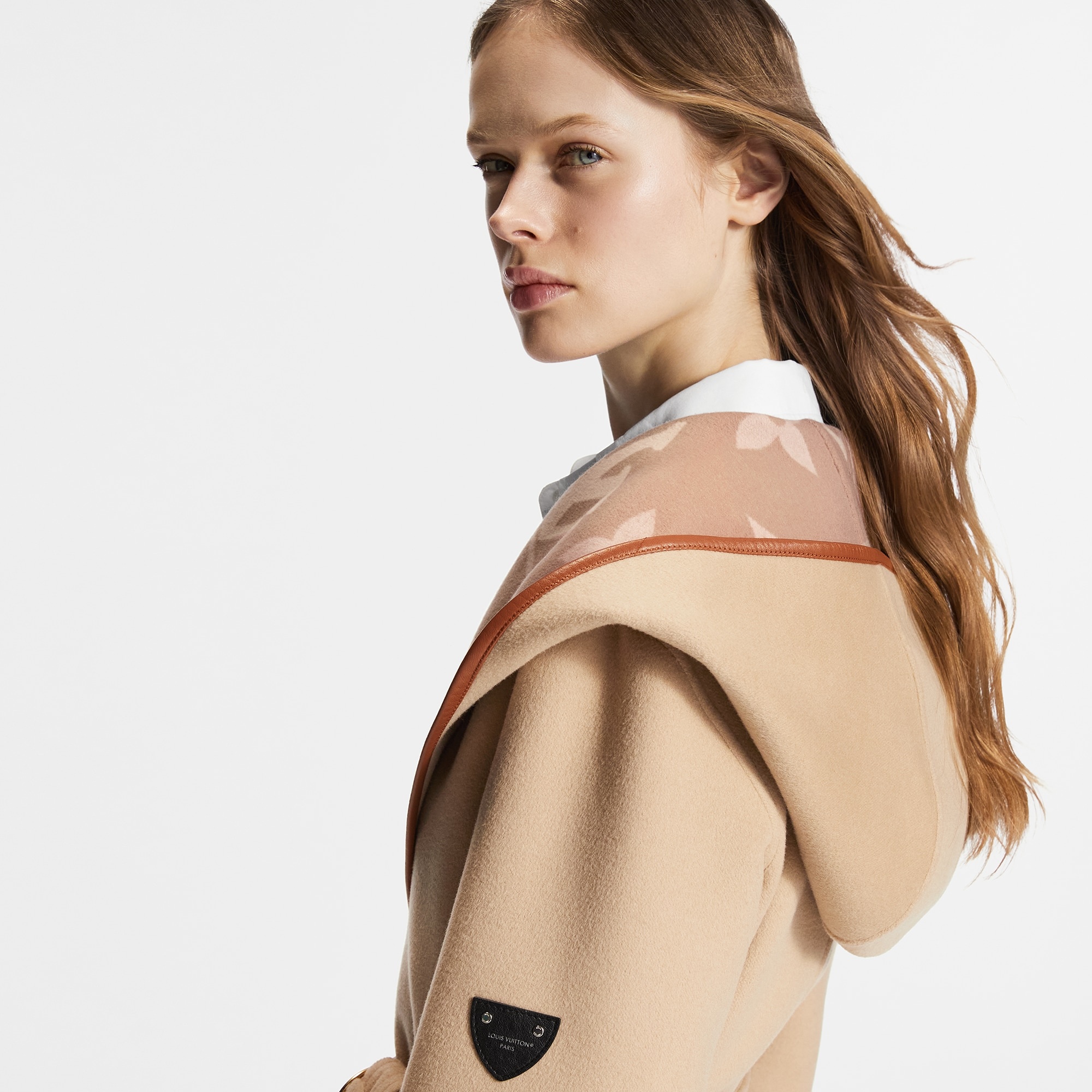 Belted Double Face Hooded Wrap Coat - 5