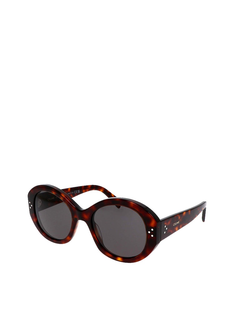 Round Sunglasses CL40240I in Red Havana - 1