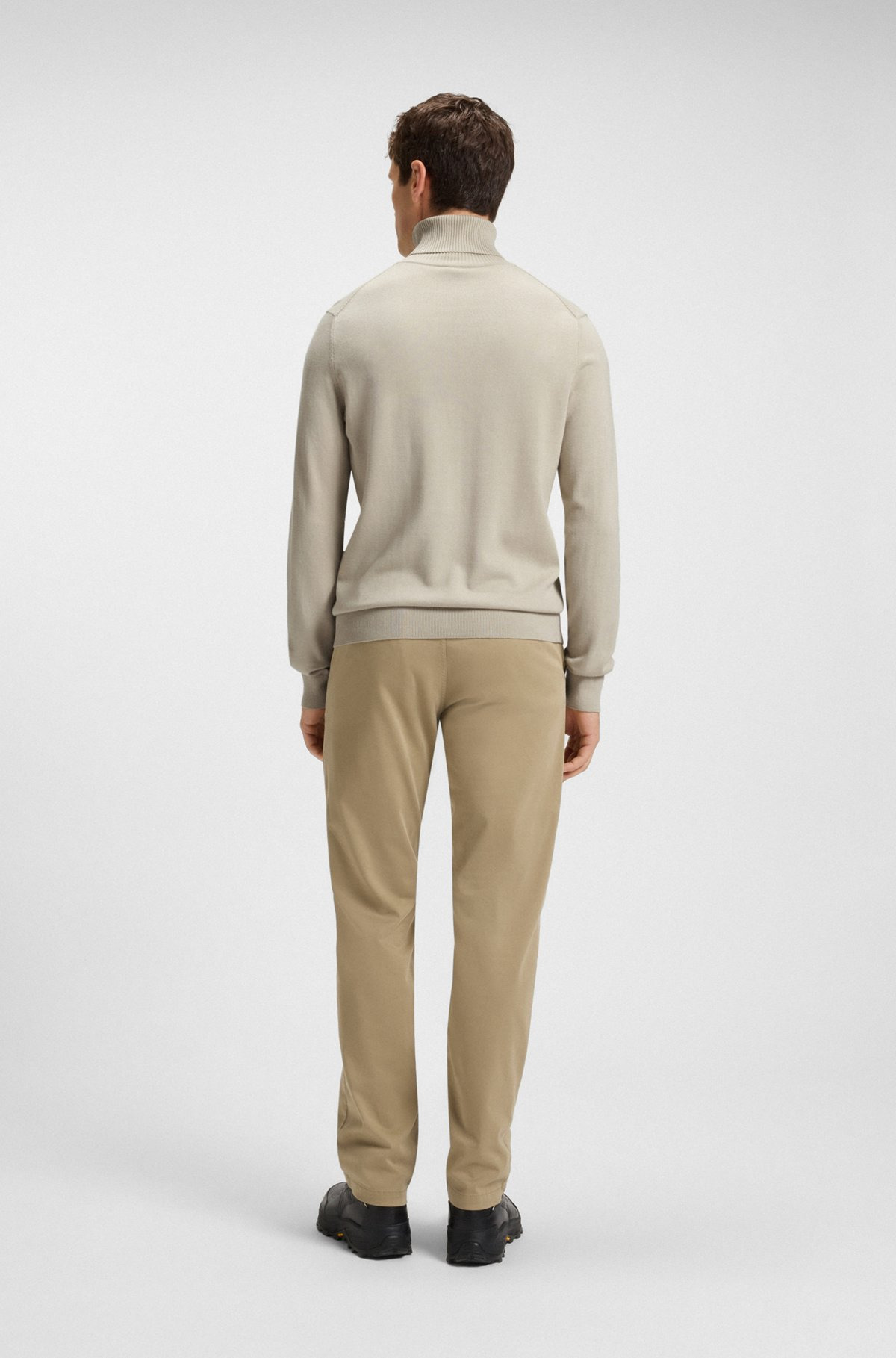 ROLLNECK REGULAR-FIT SWEATER IN COTTON AND CASHMERE - 5