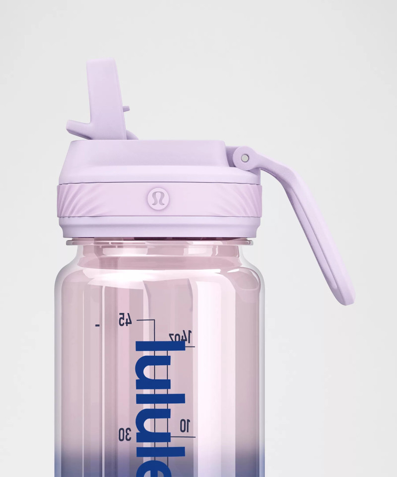 Back to Life Clear Bottle 18oz Straw Lid *Ombre 3