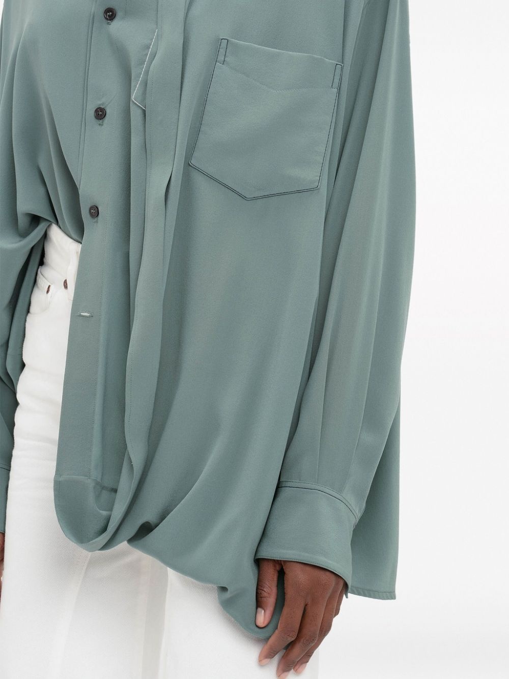 long-sleeve double-layered shirt - 5