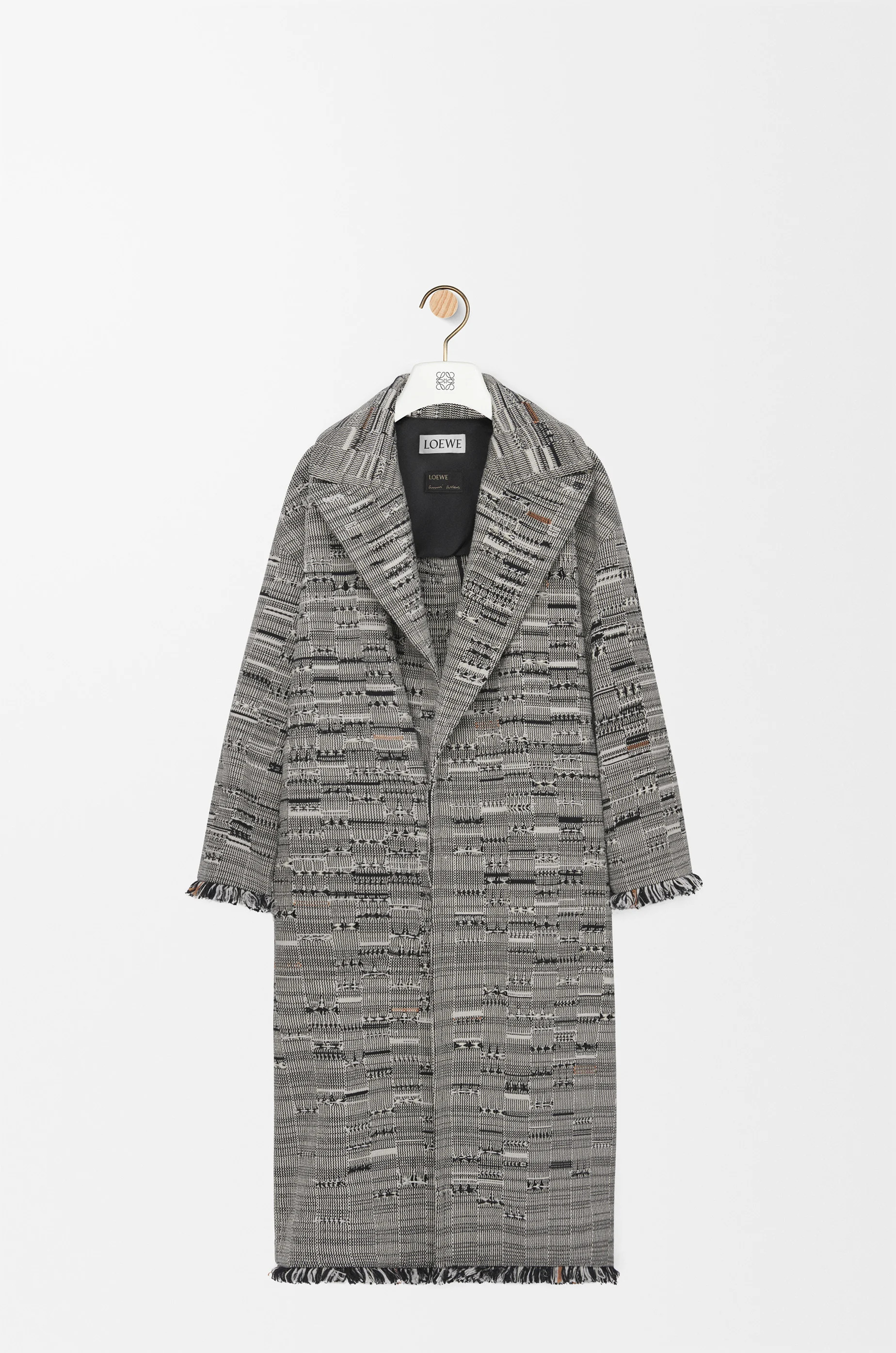 Coat in cotton jacquard - 1