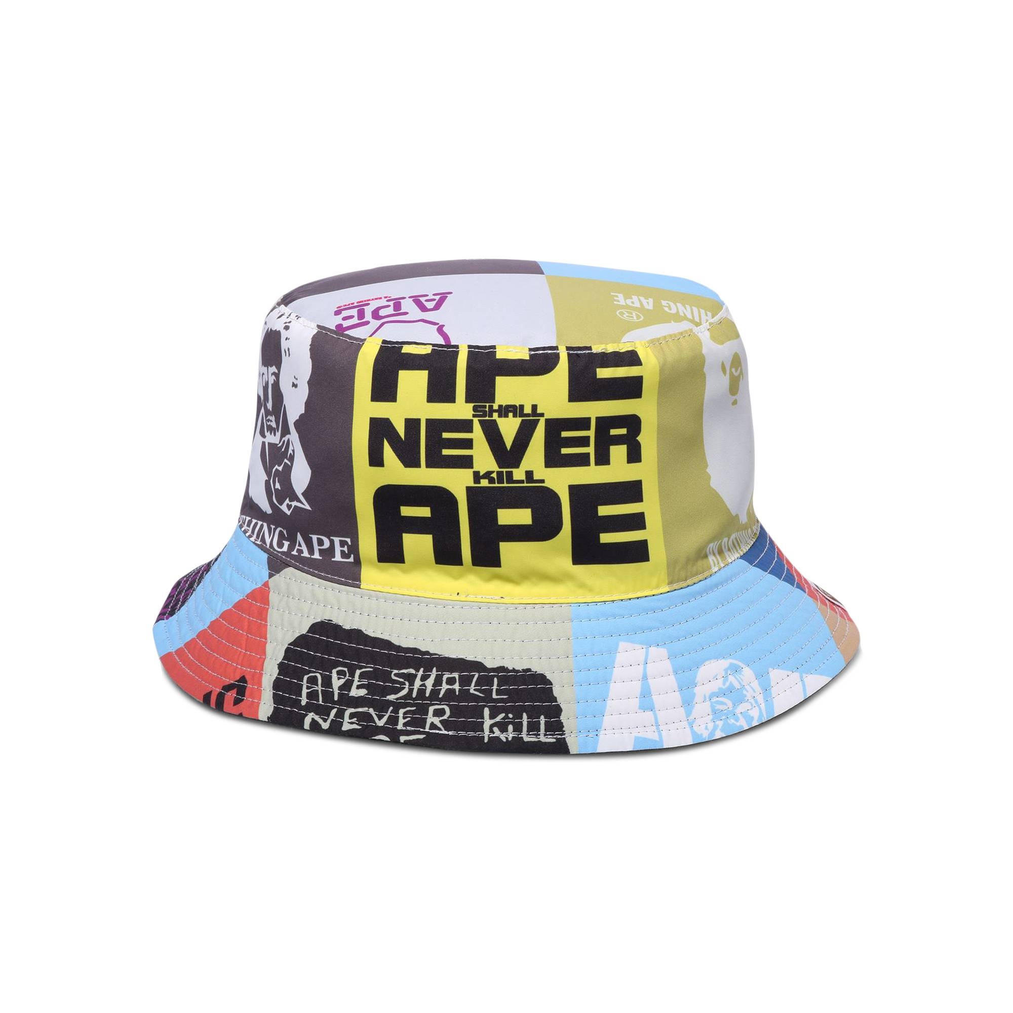 BAPE Classic Logo Reversible Bucket Hat 'Multicolor' - 1