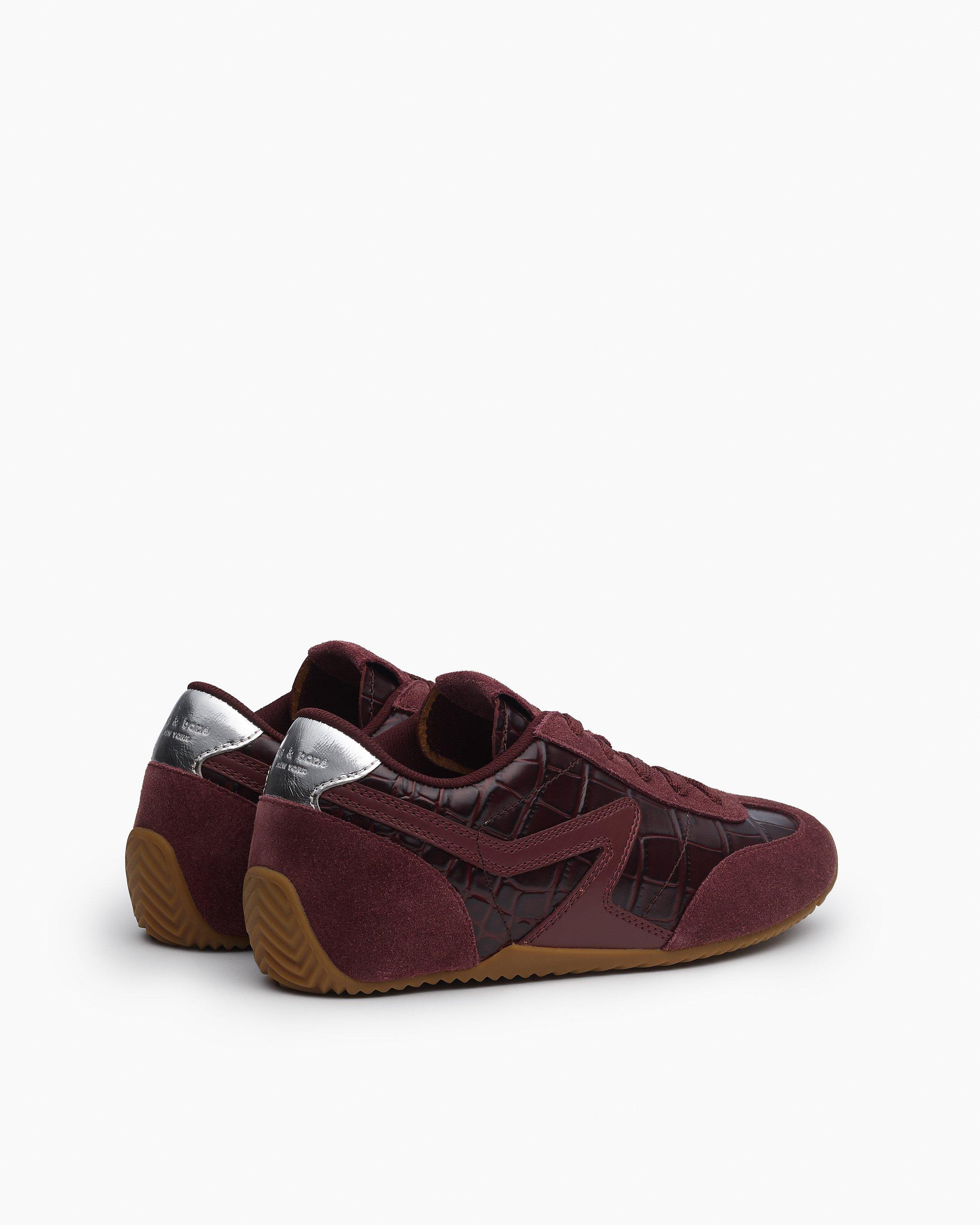 Ultra Slim Retro Runner Sneakers
Embossed Leather & Suede - 3