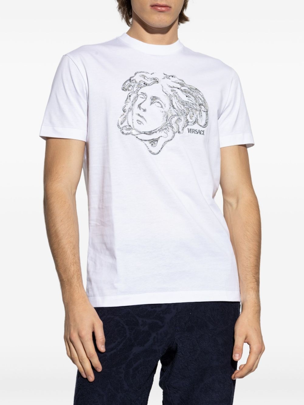 Medusa-embellished T-shirt - 3