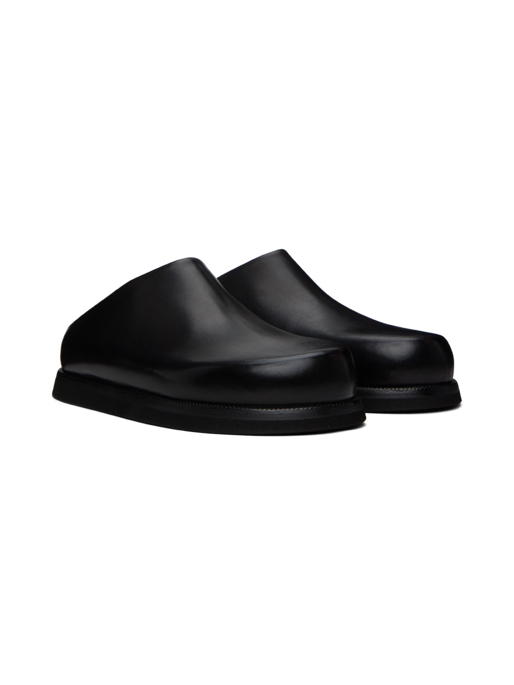 Black Sabot Loafers - 4