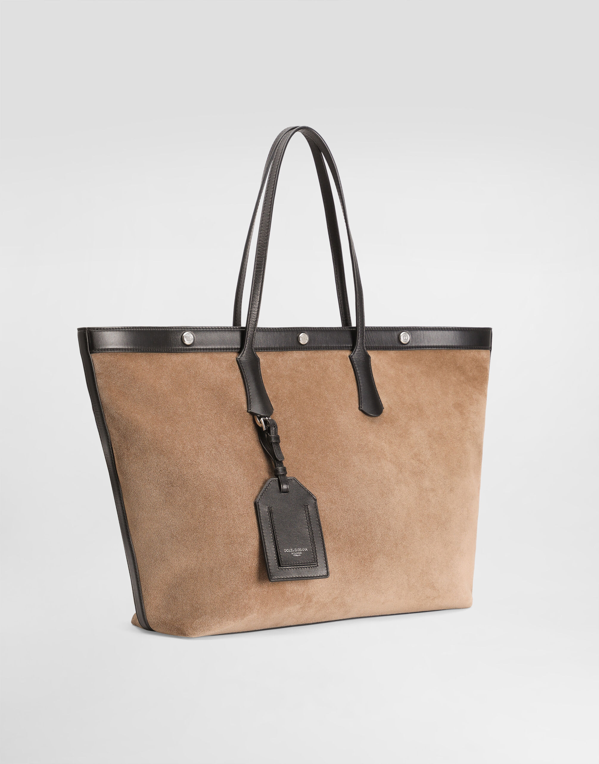 Atene split calfskin and leather shopping bag - 2