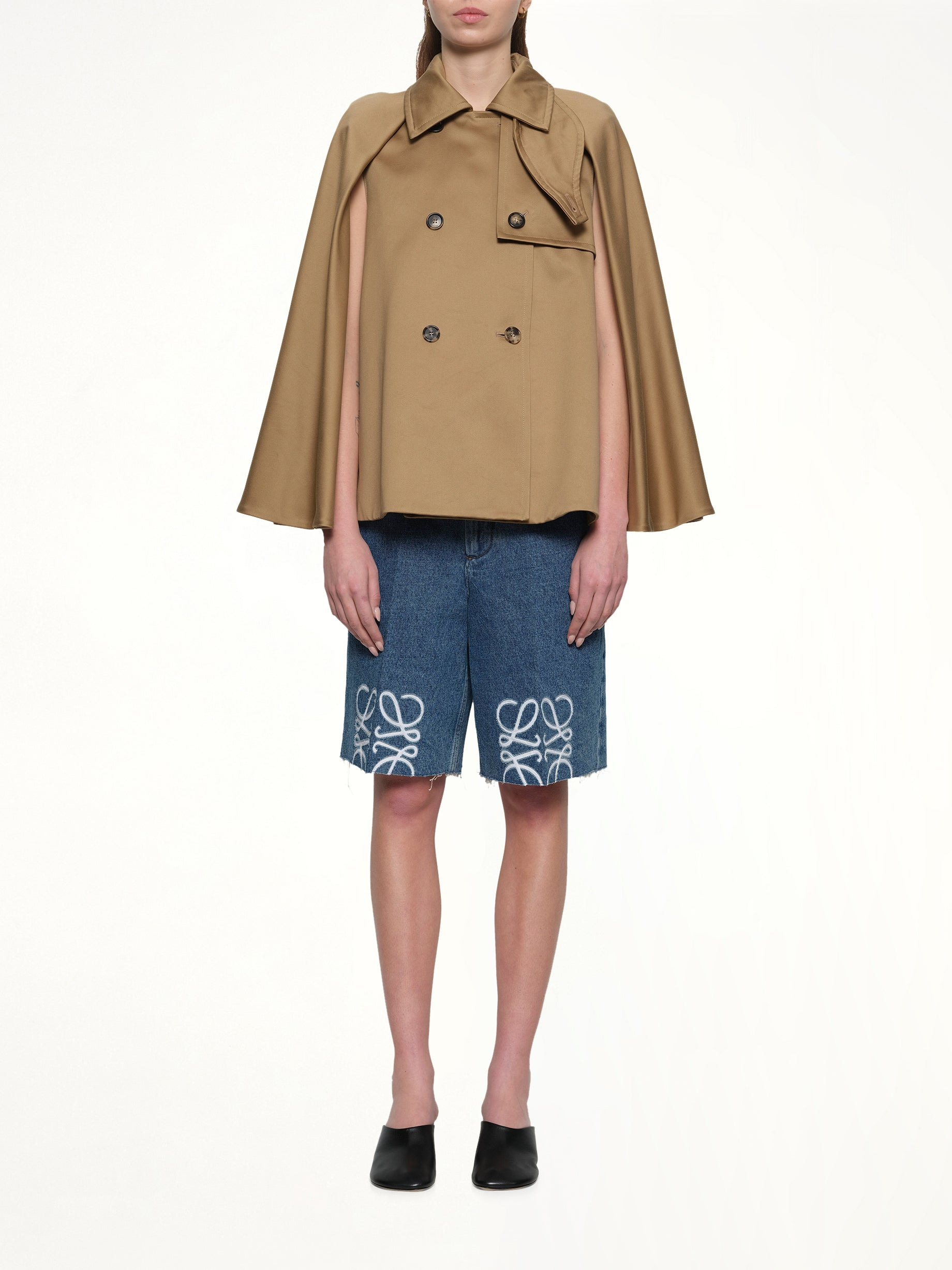 Cape Jacket in Beige - 7