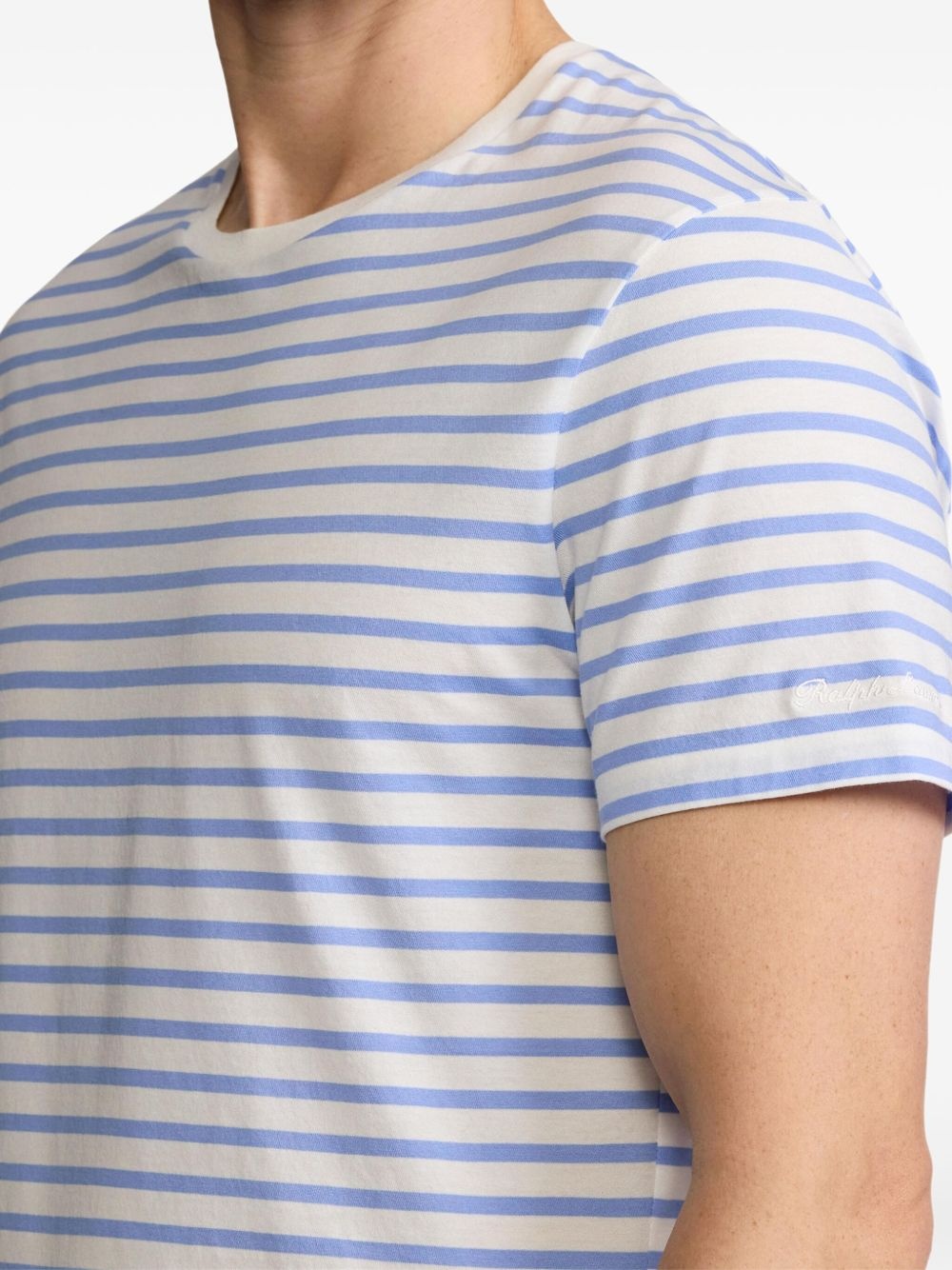striped crew-neck T-shirt - 6