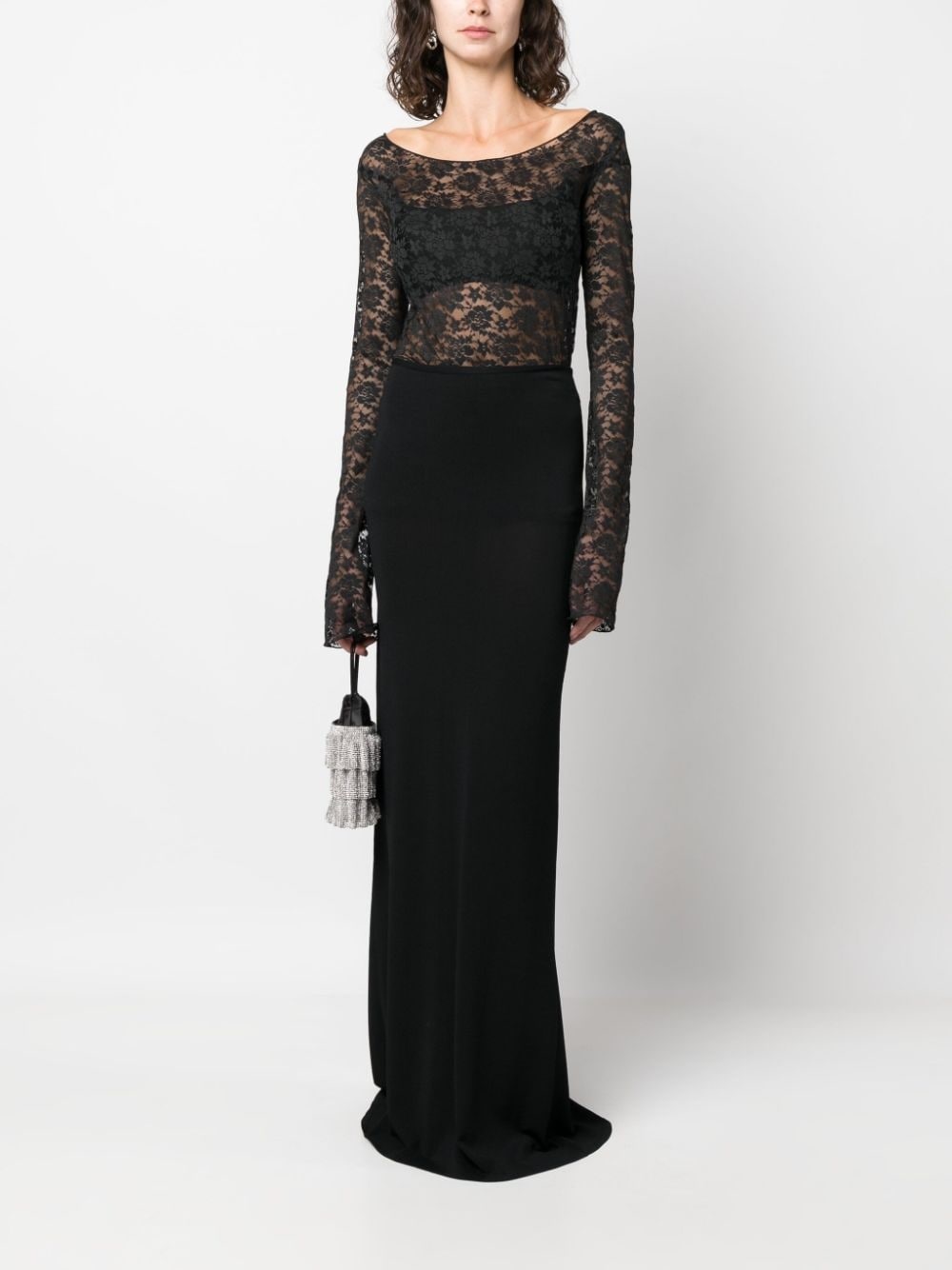 floral-lace top - 2
