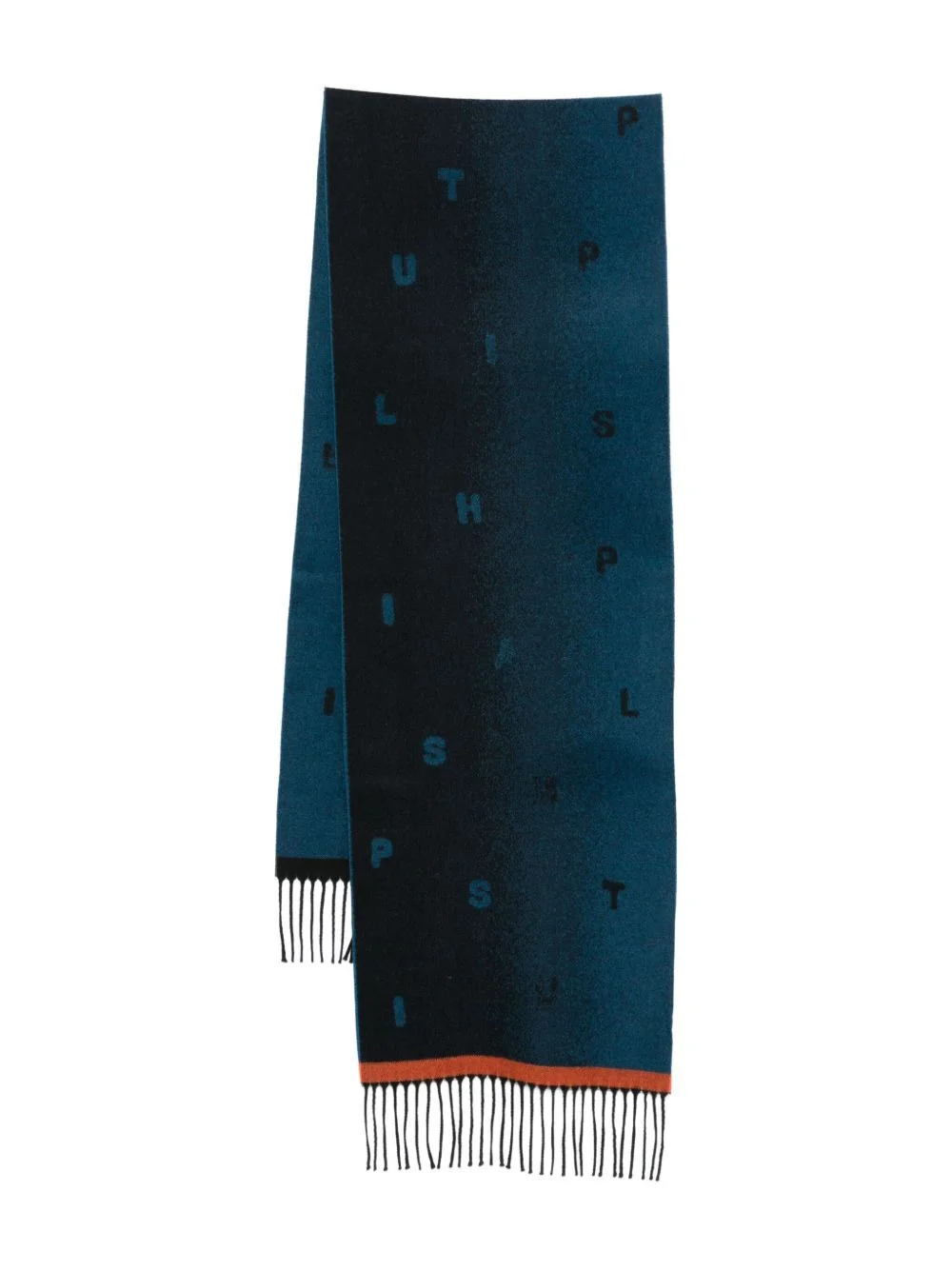 logo-jacquard scarf - 1