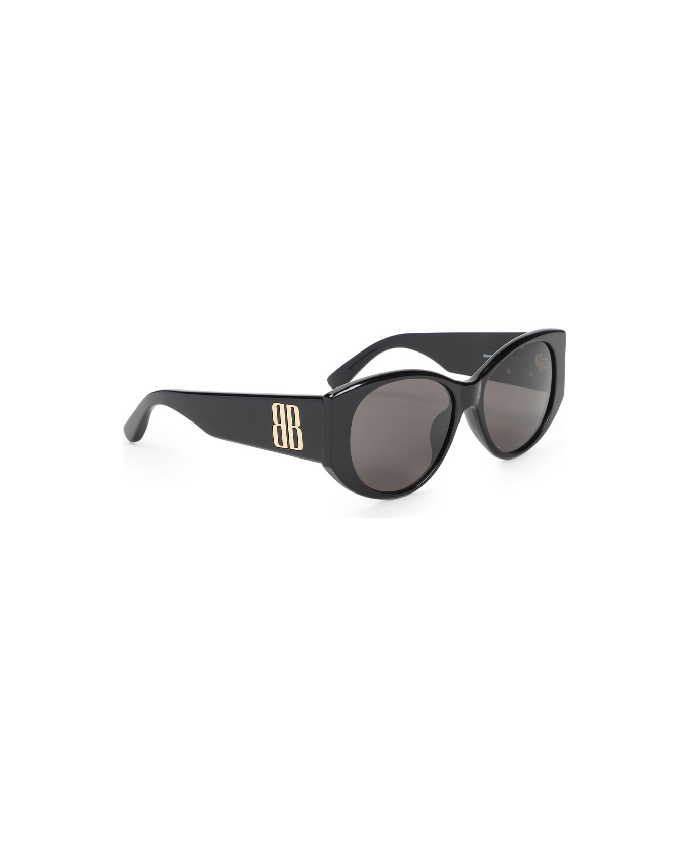 Black Acetate Nano Round Sunglasses - 2