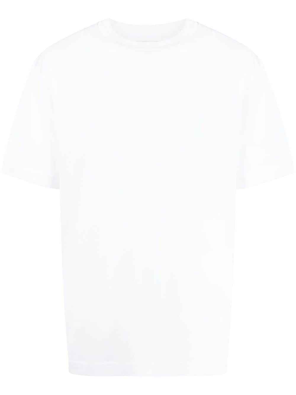 plain crew-neck cotton T-shirt - 1