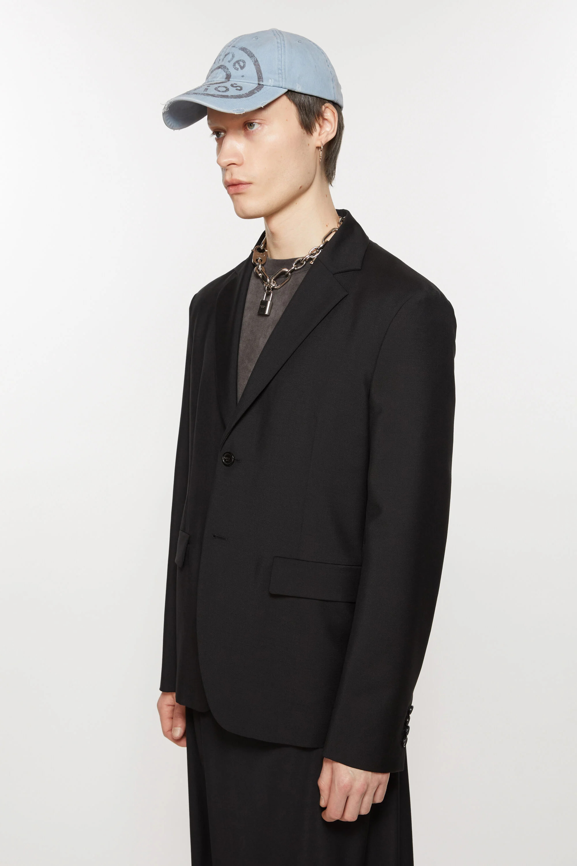 Regular fit suit jacket - Black - 3