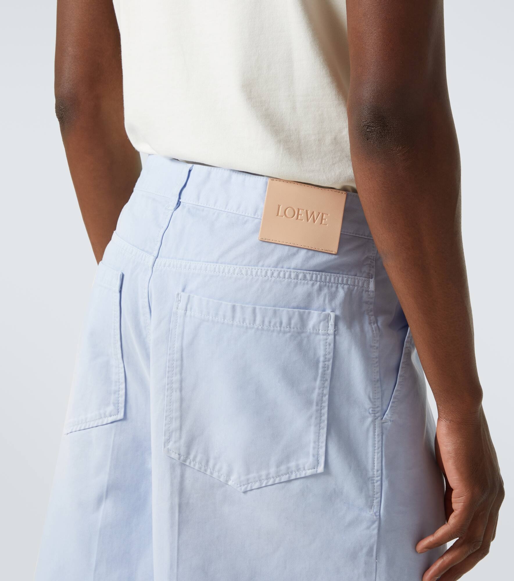 Paula's Ibiza Anagram cotton twill Bermuda shorts - 6