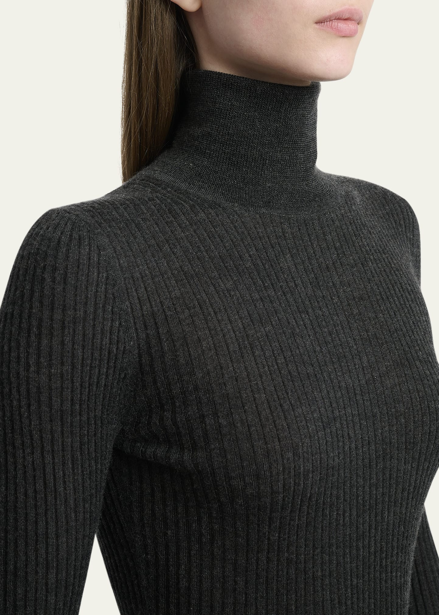 Peppe Cashmere Silk Turtleneck Sweater - 5