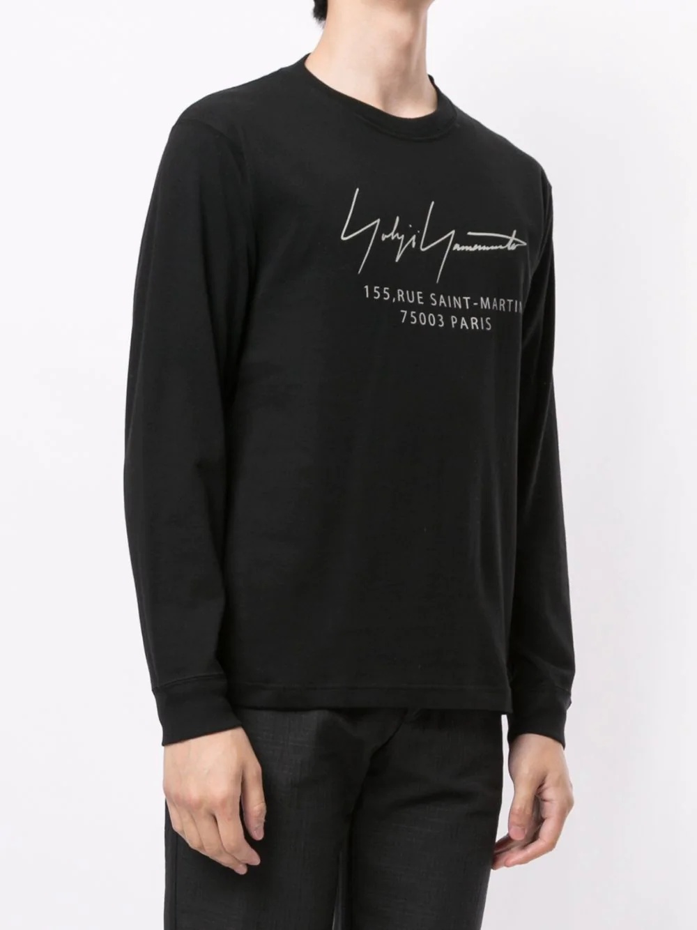 logo signature cotton sweatshirt - 3