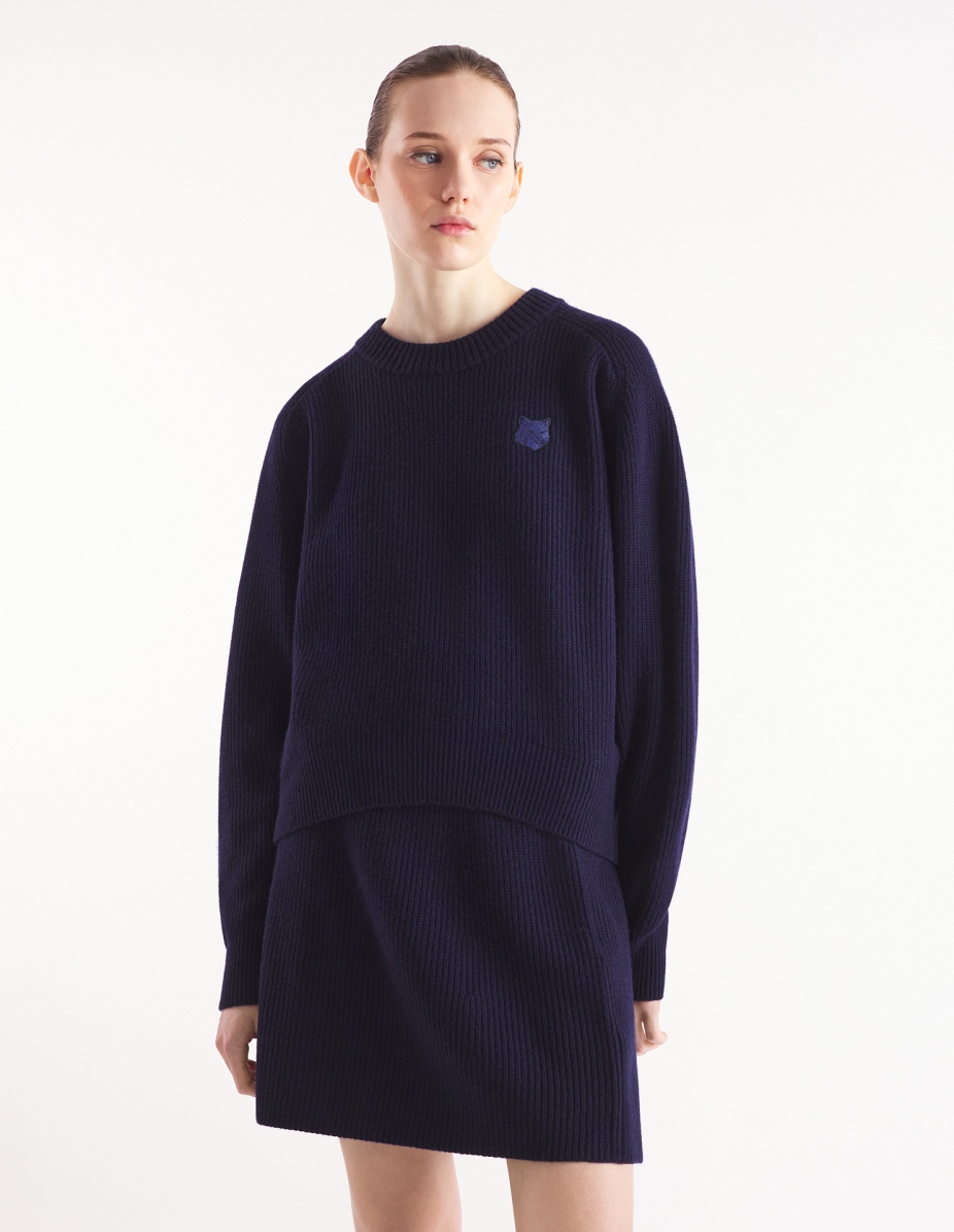 BOLD FOX HEAD PATCH COMFORT RIBBED JUMPER - 3