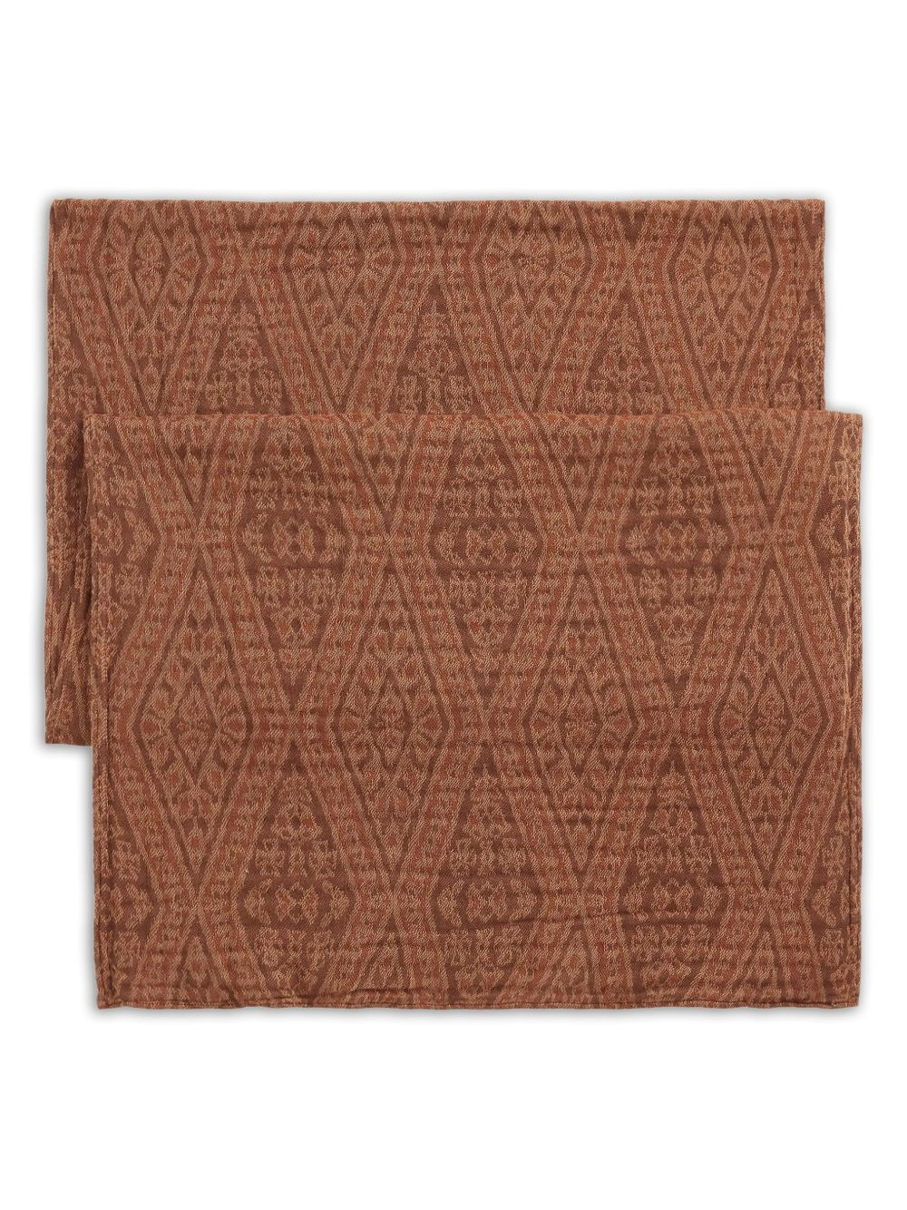 geometric-motif scarf - 4