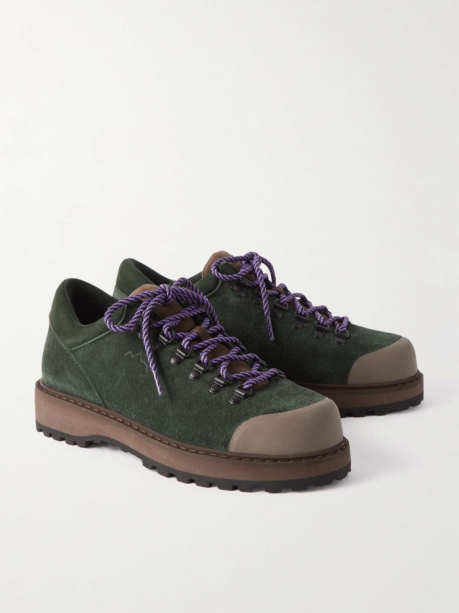 Cornaro Rubber-Trimmed Suede Sneakers - 4