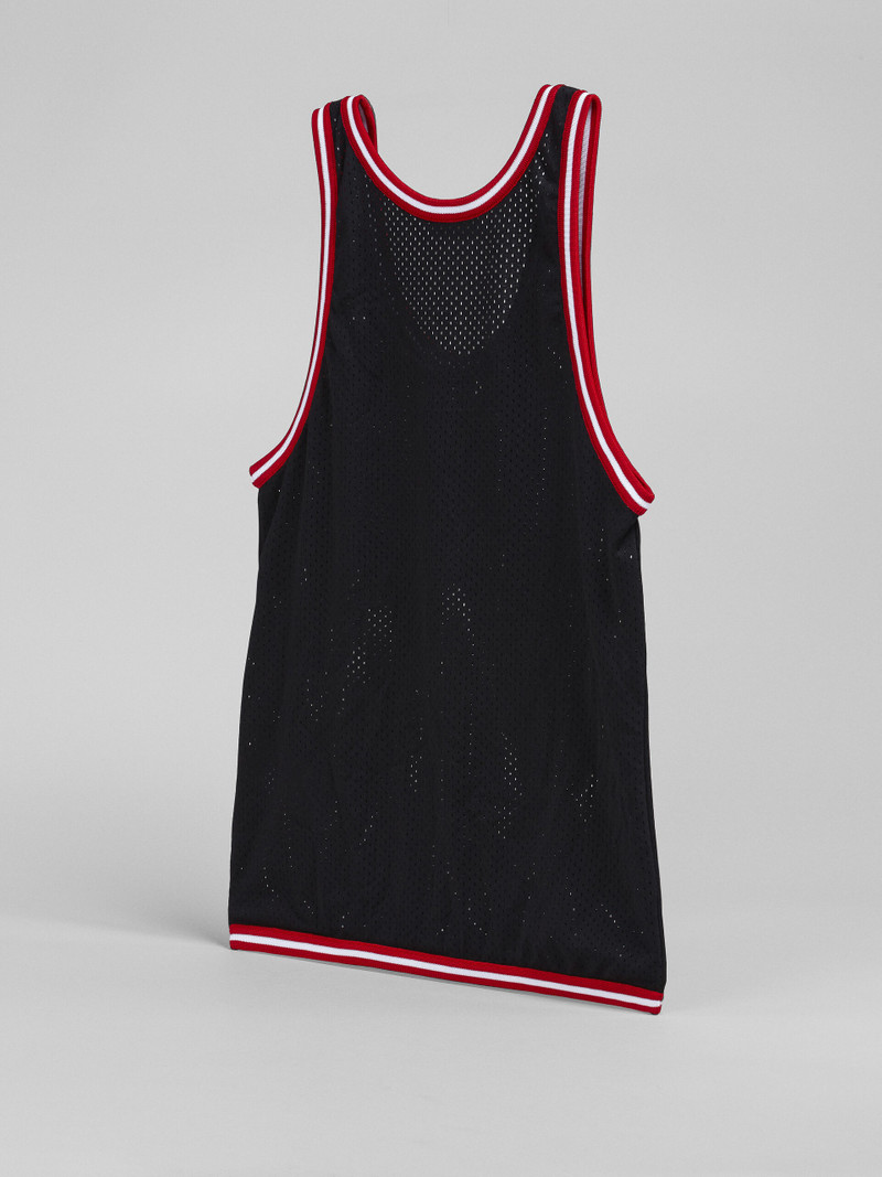 BLACK BASKET TANK TOP SHOPPING BAG IN TECH FABRIC 3