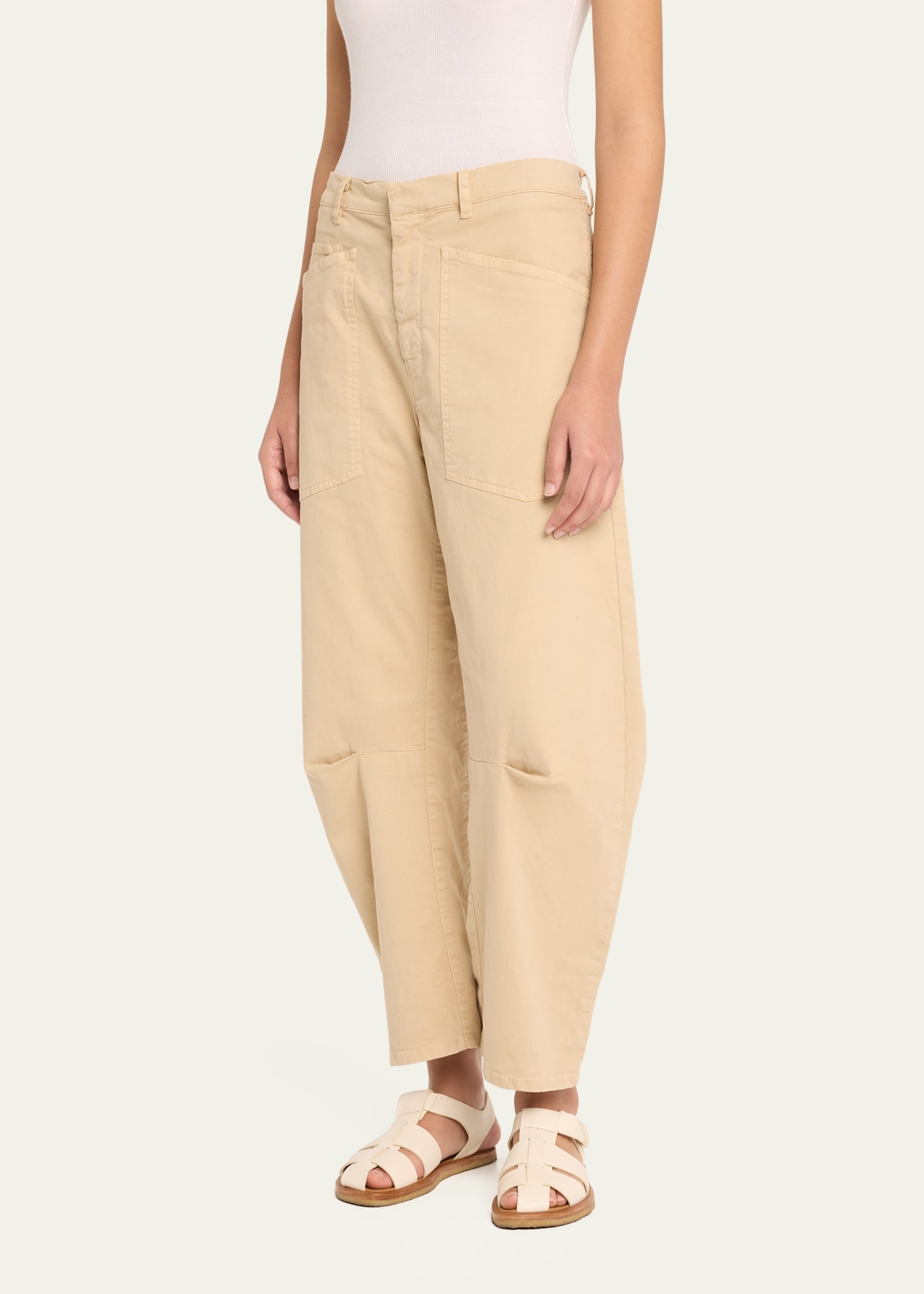 Shon Mid-Rise Cropped Pants - 4