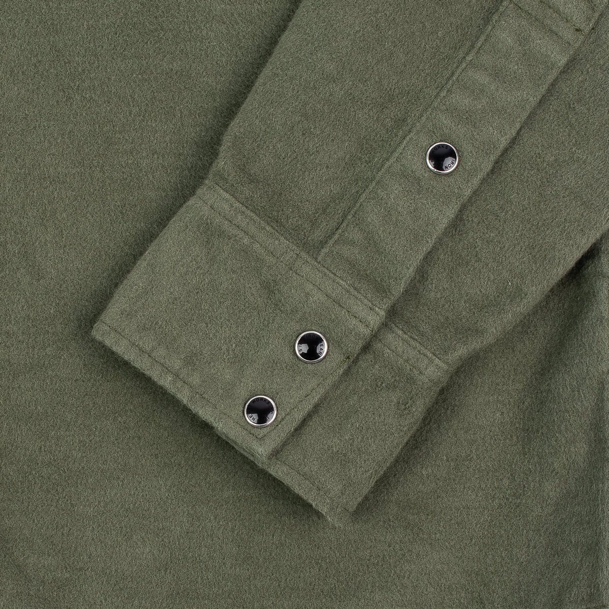 IHSH-330-ODG 9oz Raised Whipcord Western Shirt - Olive - 10