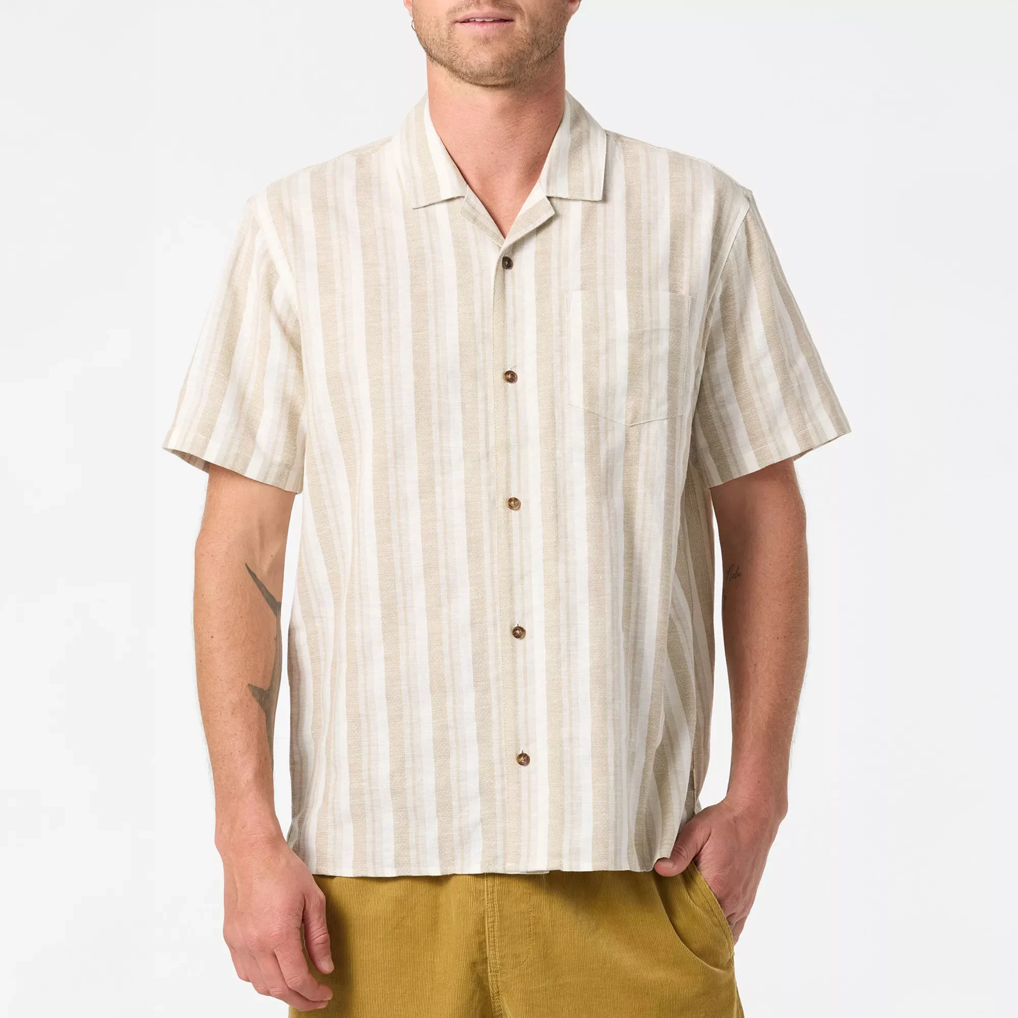 O'Neill Men's O'Riginals Dobby Standard Fit Short Sleeve Shirt - 1