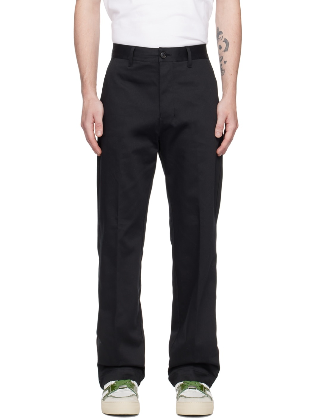 Black Alex Fit Trousers - 1