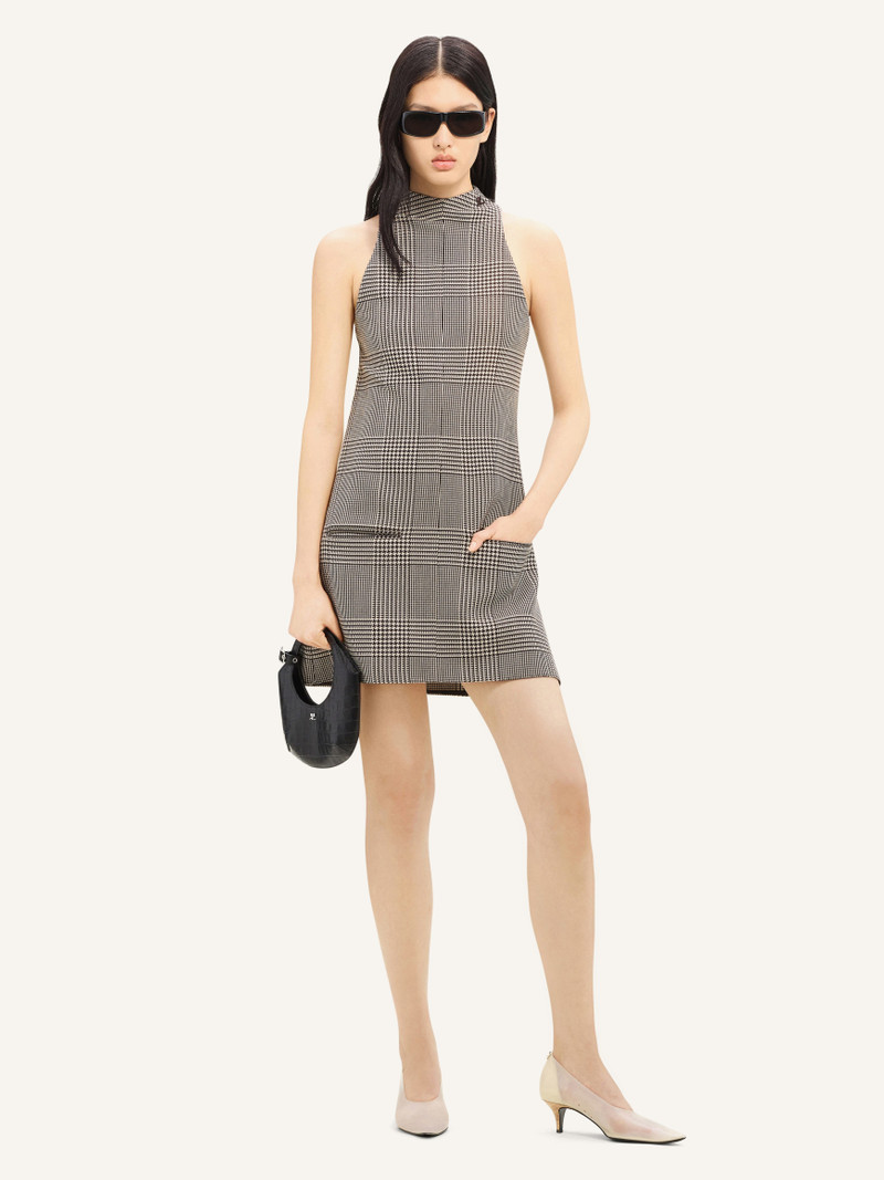 courrèges SLEEVELESS PRINCE OF WALES A-LINE DRESS outlook