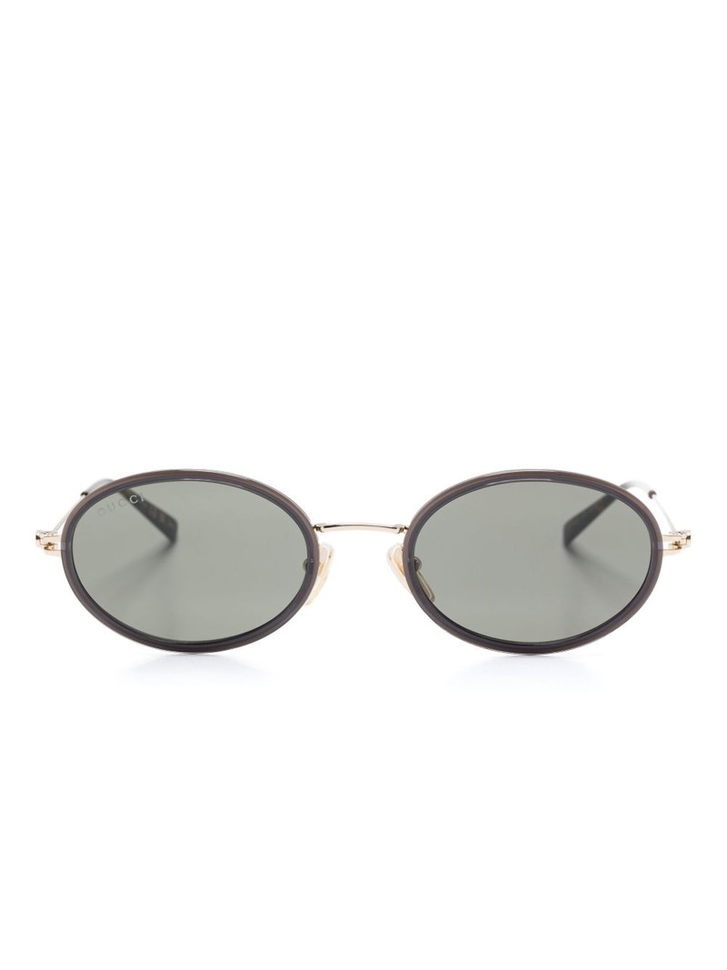 oval-frame sunglasses 1