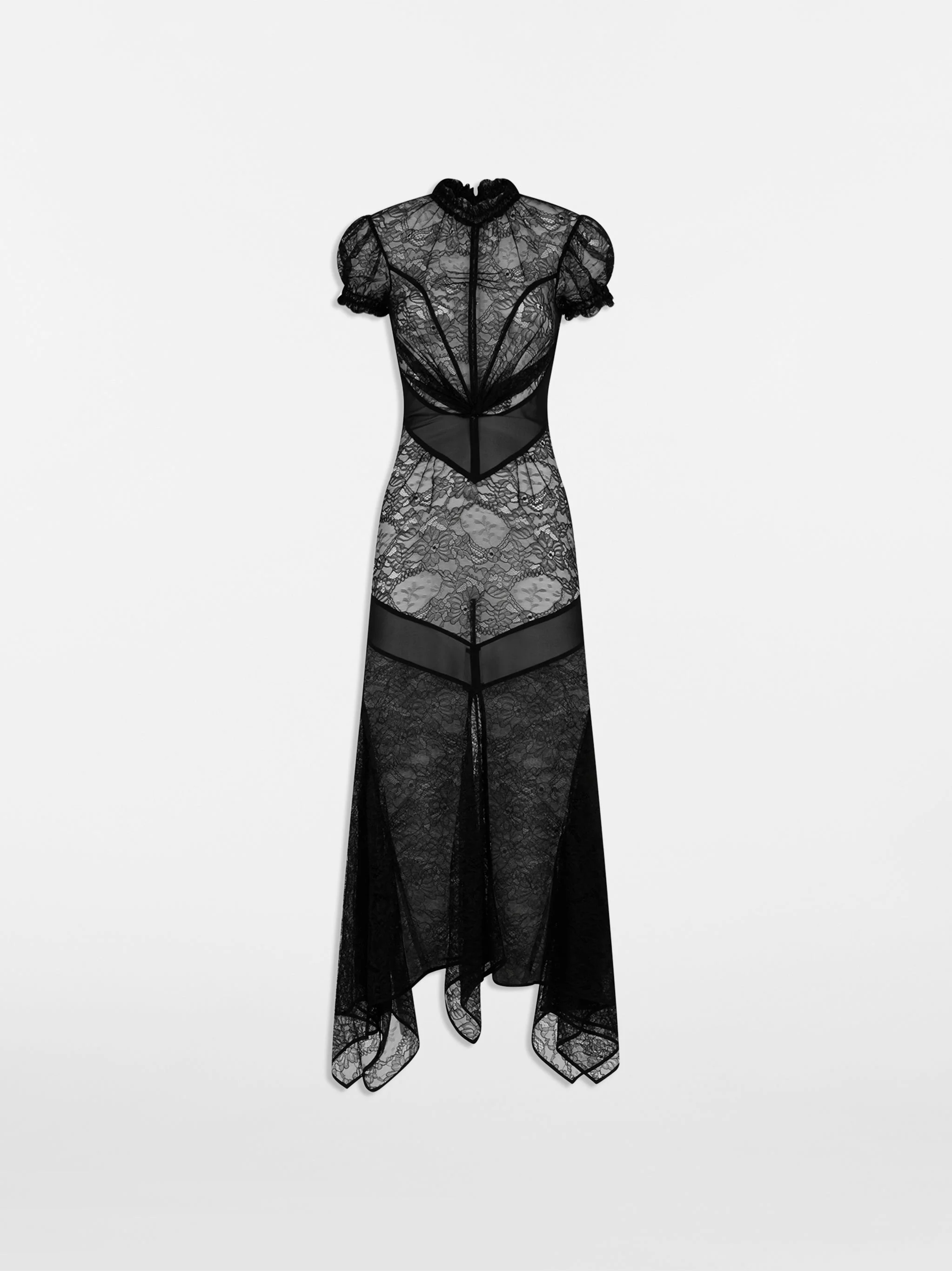 BLACK MIDI DRESS - 1