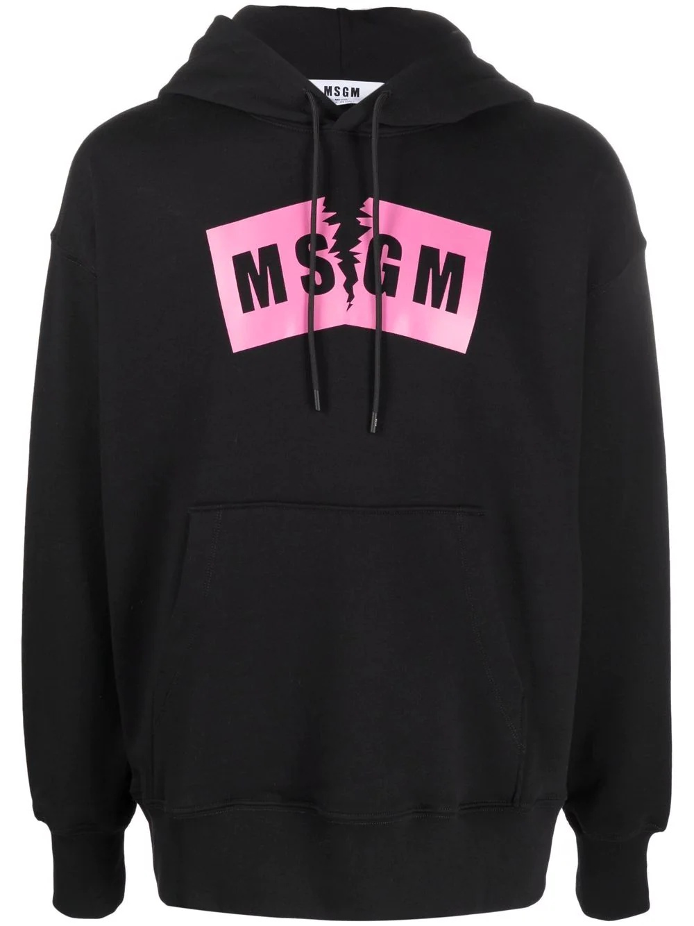 torn apart logo-print hoodie - 1